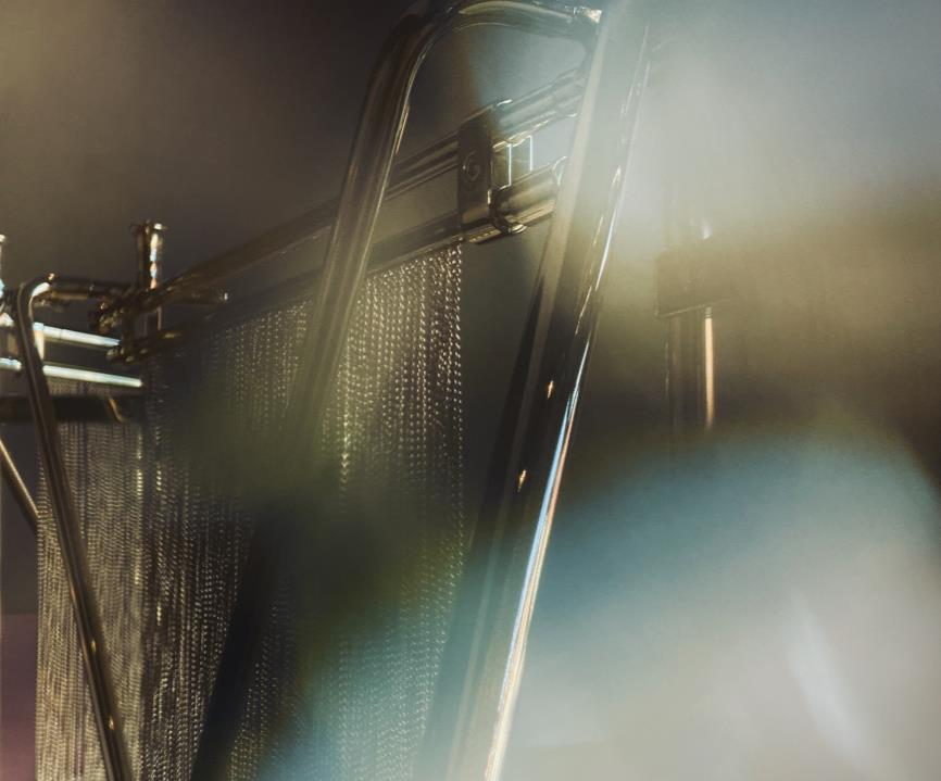 Sculptural divider X Screen showcasing Chen Darui’s architectural design language at EAST WEST SPACE.