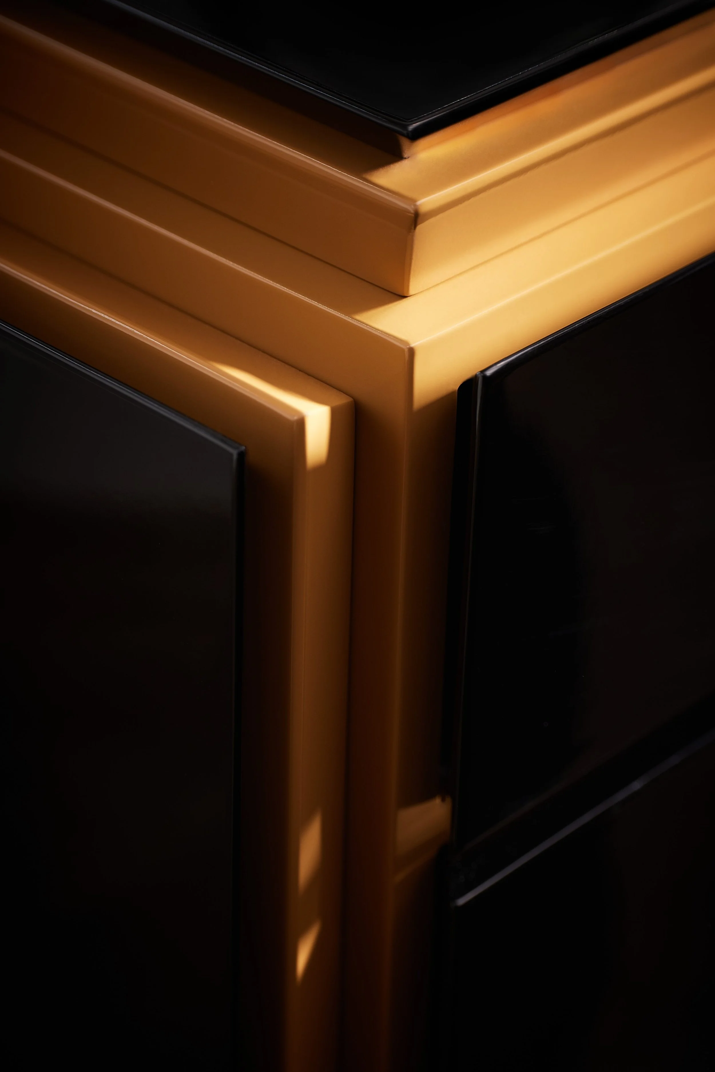 ARTEMPO sculptural cabinet combining architectural concepts and artistic composition.