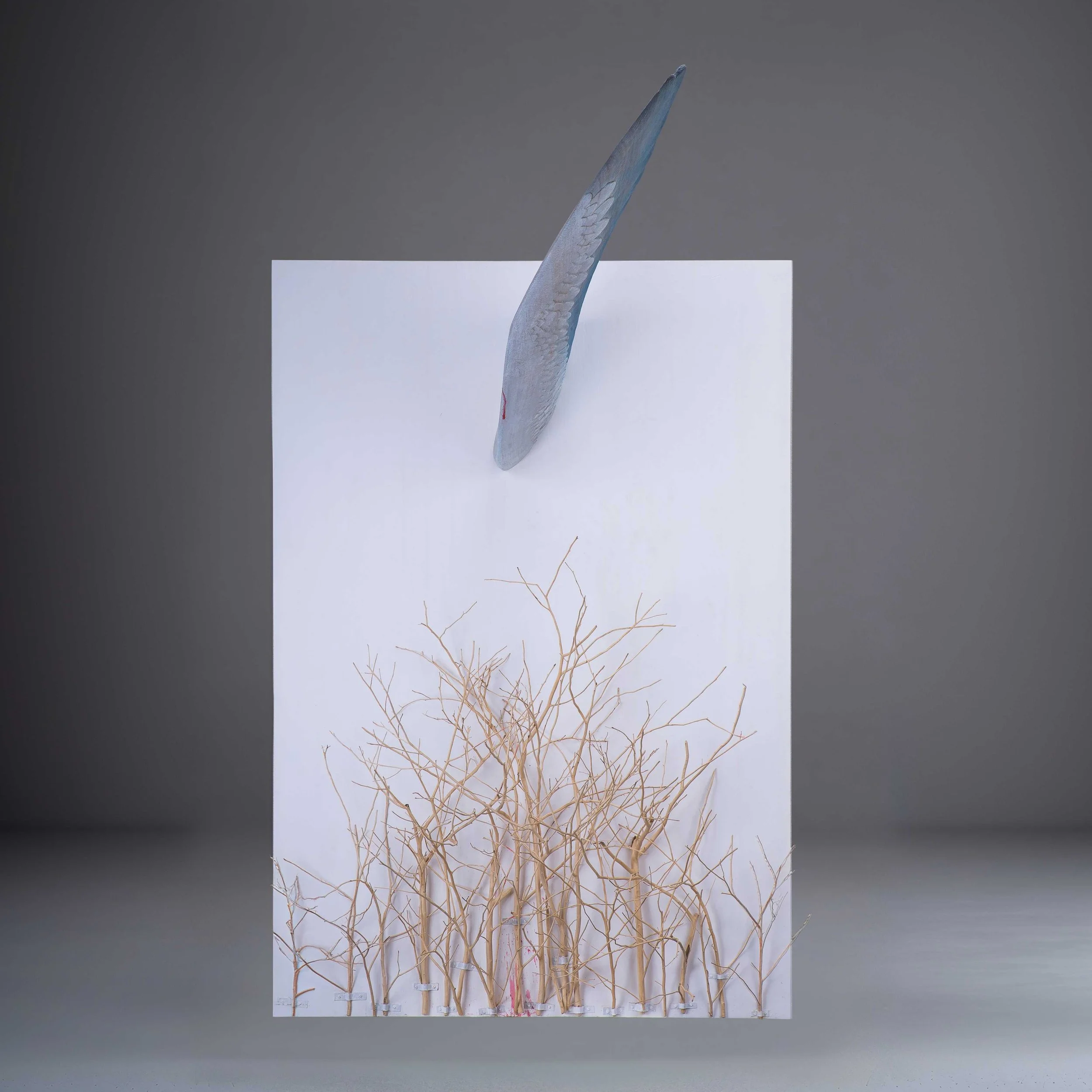 Sculptural contemporary art using Chinese lacquer technique