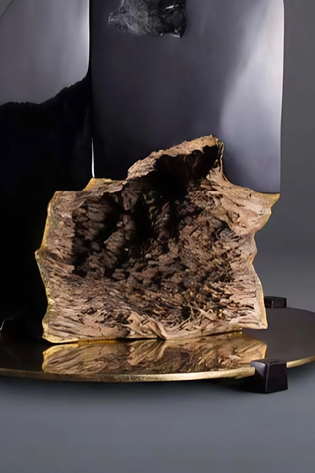 Chinese lacquer and gold leaf sculpture by Chen Wencai for luxury interiors