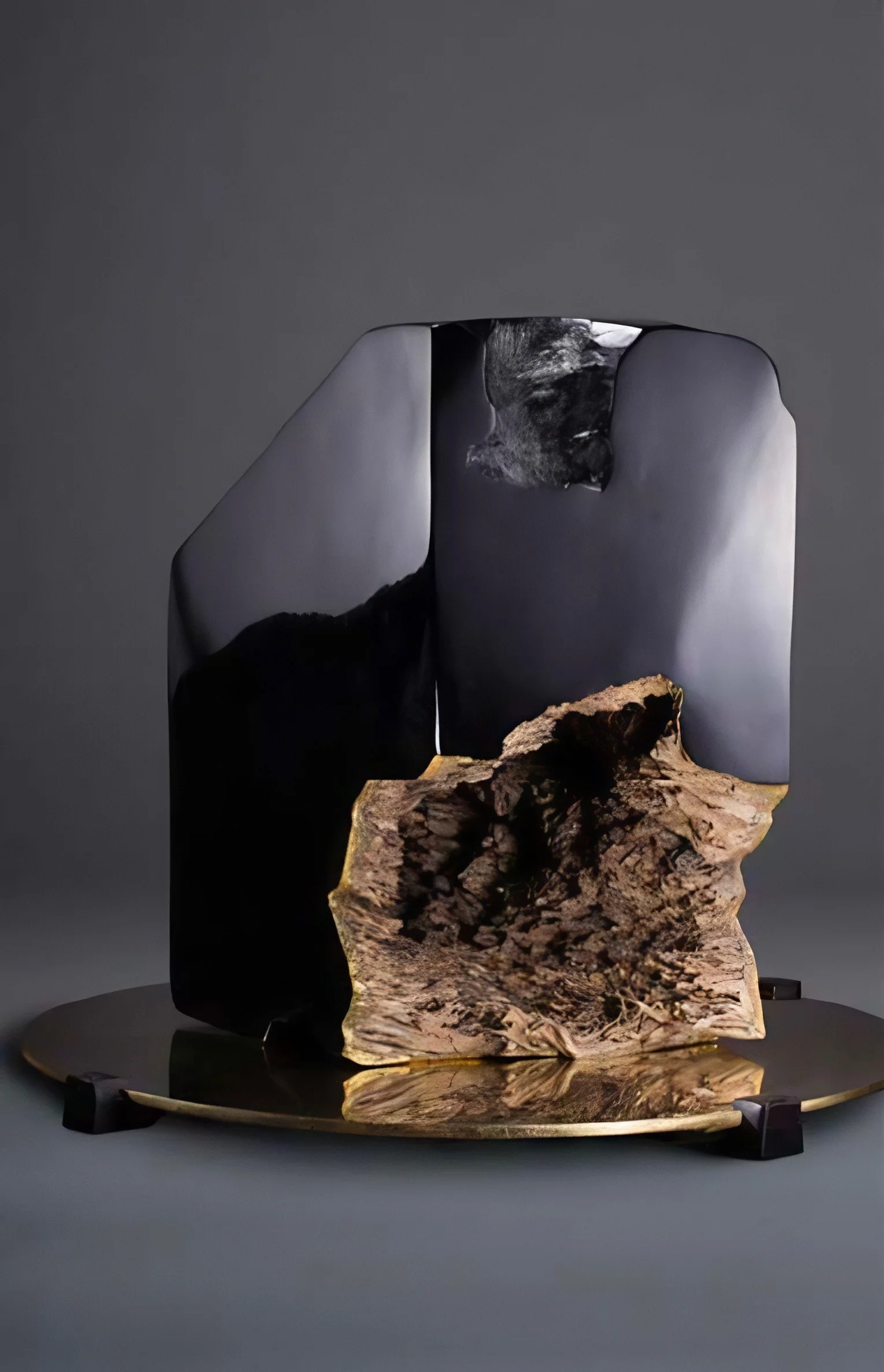 Chinese lacquer art sculpture made with traditional techniques