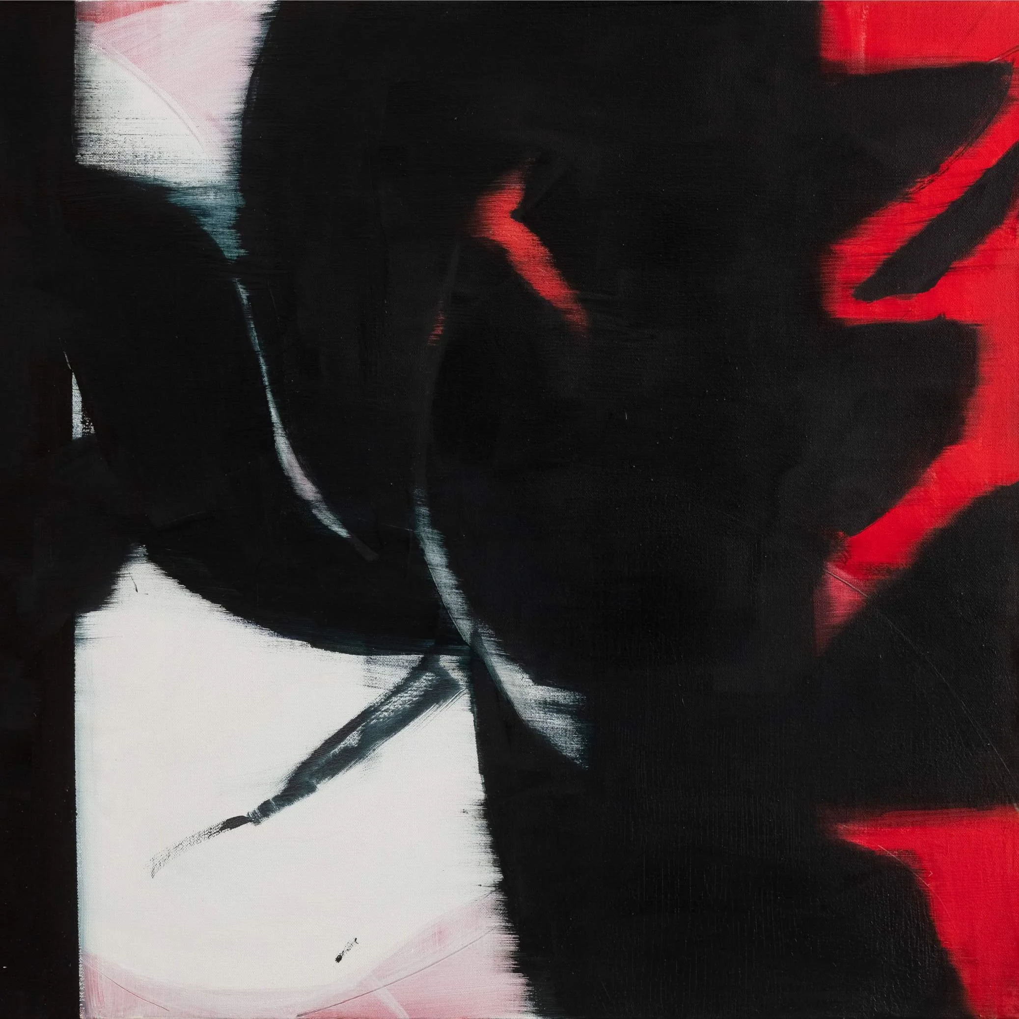 Contemporary abstract painting Petal 2 by Bian Jing 102 x 200 cm