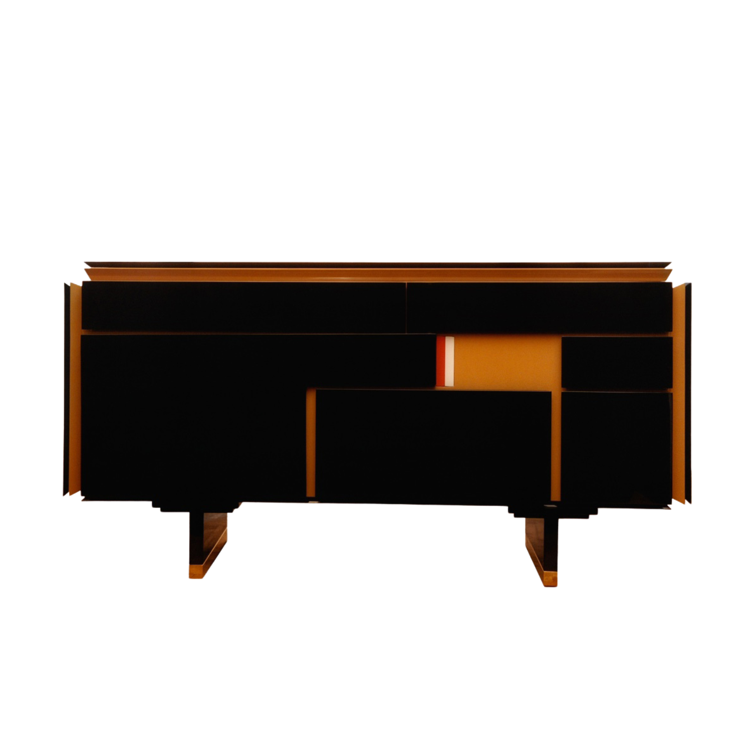 The Free Cabinet by ARTEMPO, collectible sculptural cabinet with architectural planes.