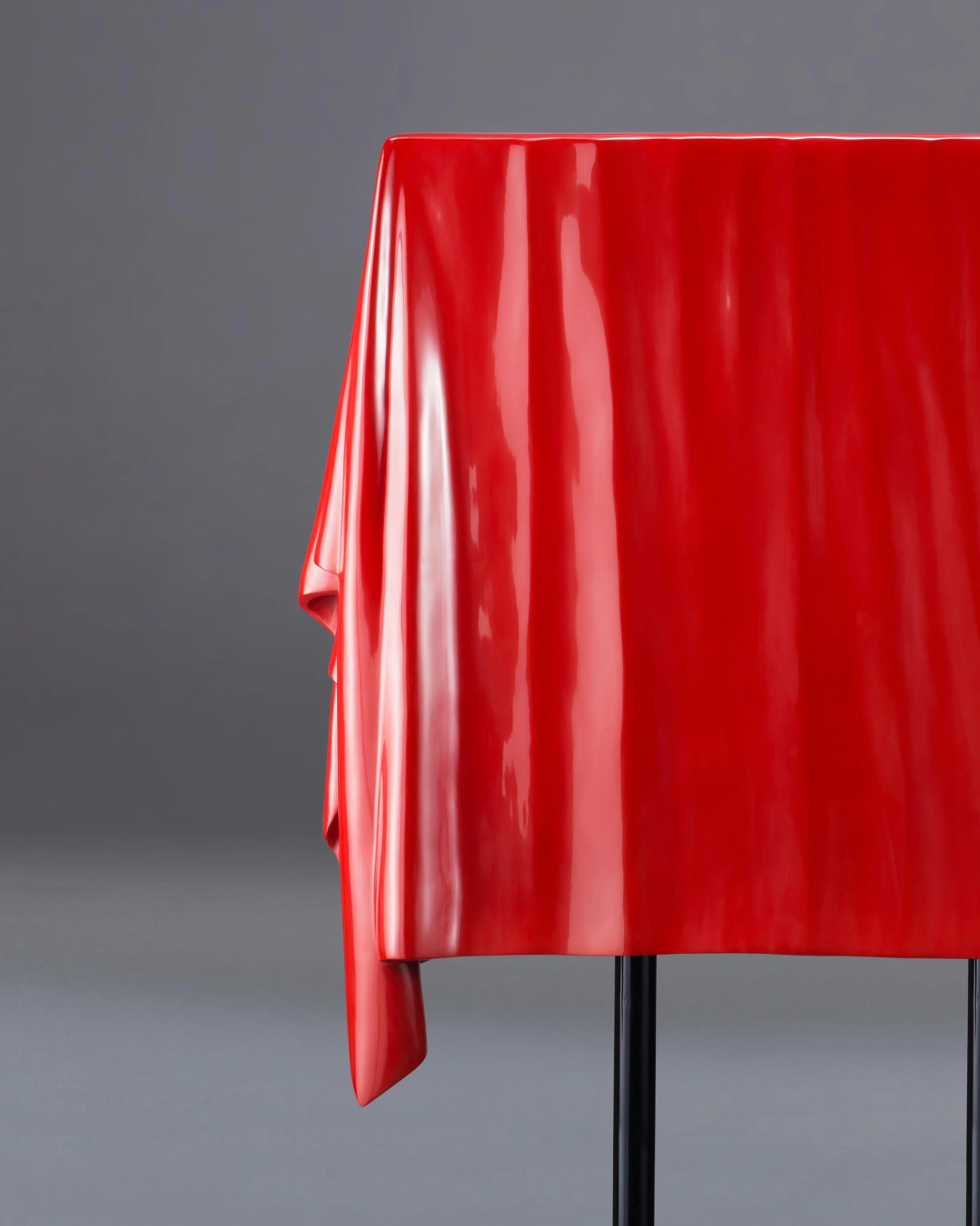 Sculptural artwork in traditional Chinese lacquer Chen Wencai in EAST WEST SPACE