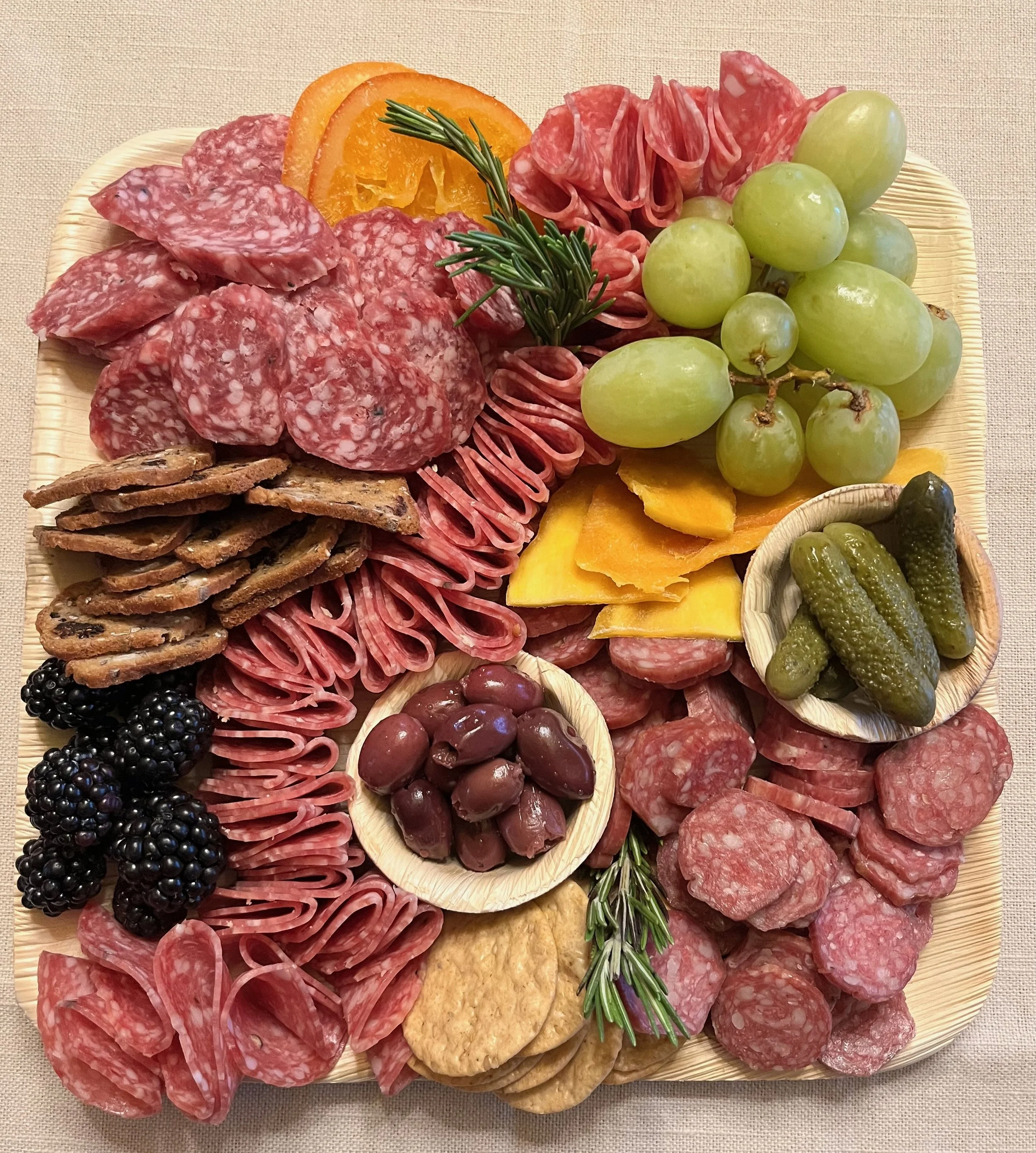 Cured meat charcuterie board