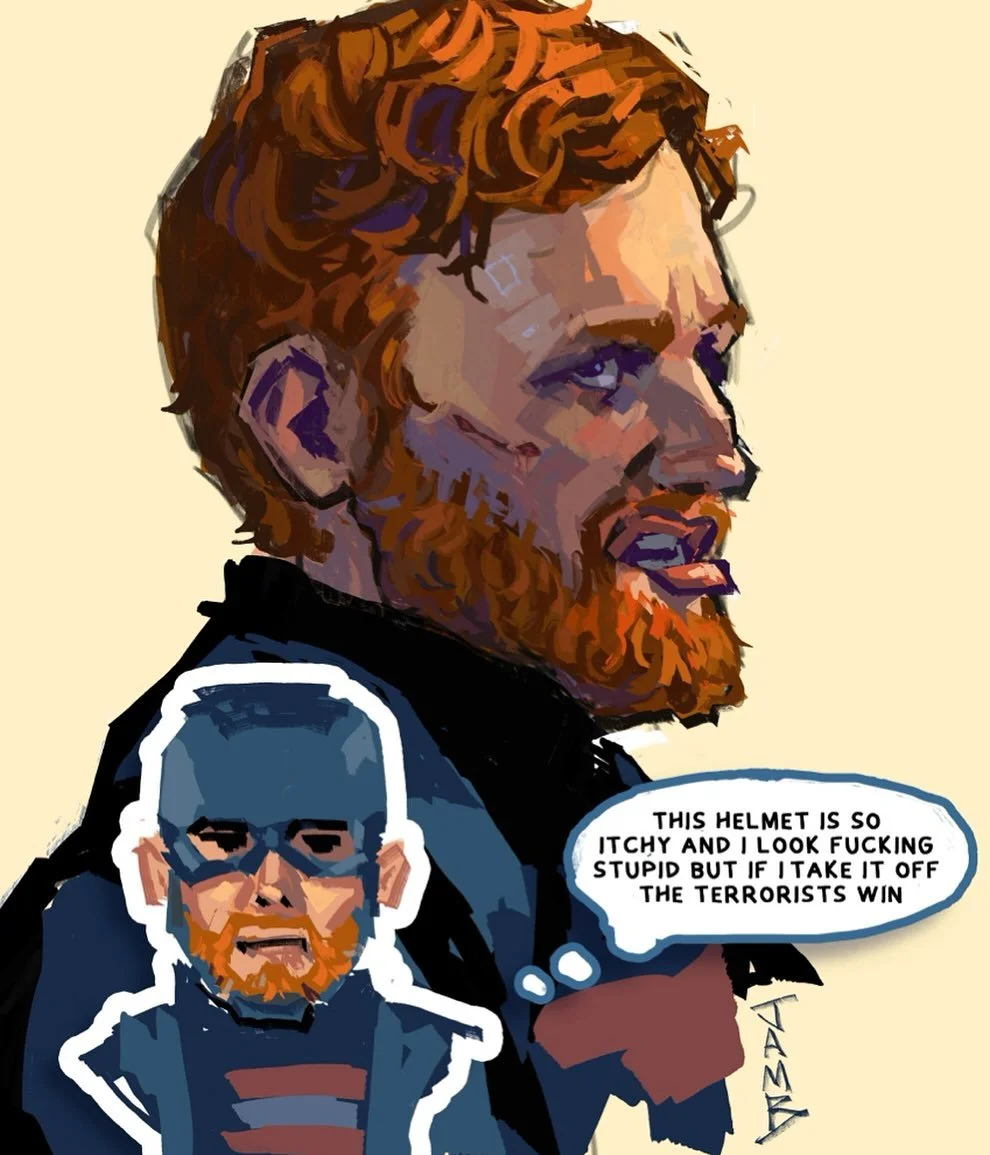 This guy sucks so bad I had to draw him immediately 

#mcu #thunderbolts #johnwalker #usagent #newavengers #marvel #marvelcinematicuniverse #artistsofinstagram #marvelfanart