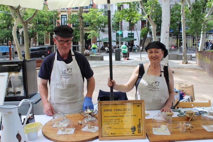 Cayetano and Pilar, both are 64 years old and have been married for 38 years. The have a daughter, Anna who they were helping run the stand for. 