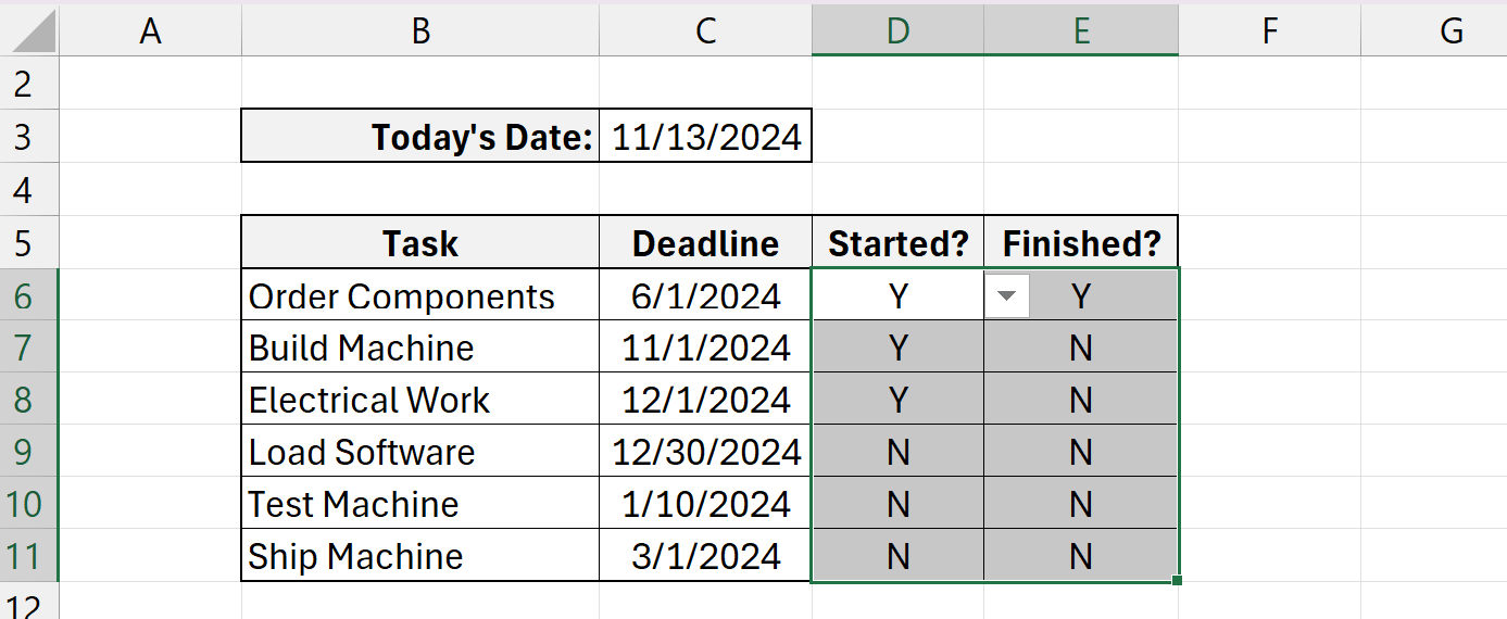 Conditional Formatting Highlighting Status Cells Microsoft Excel Basics