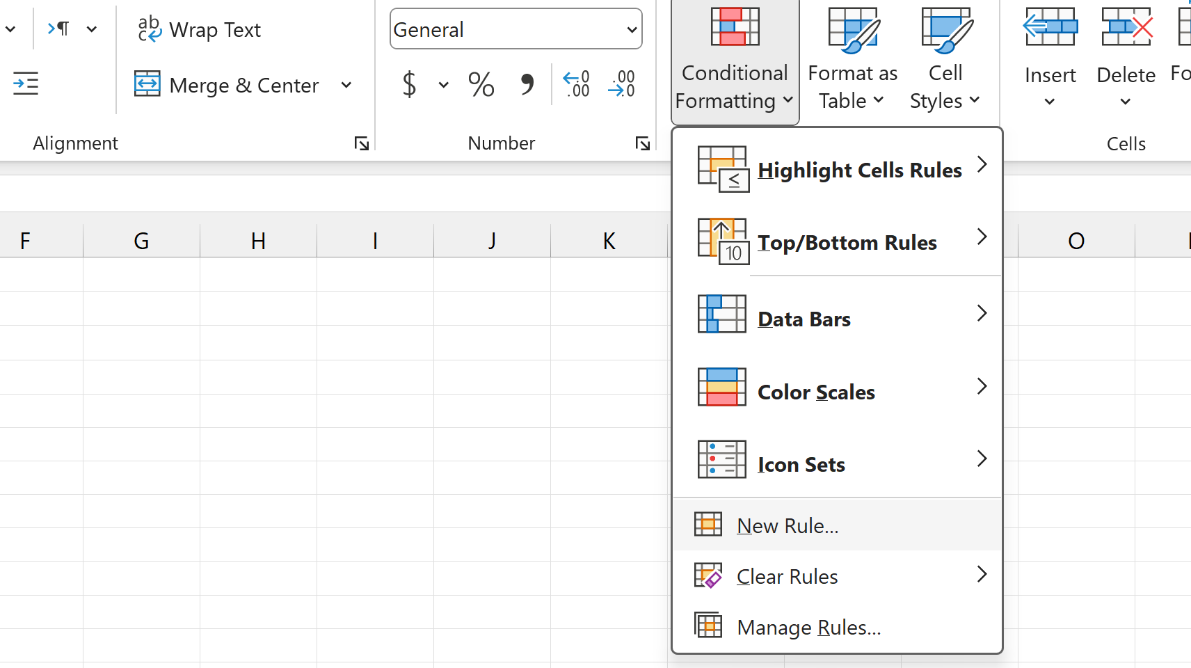 Conditional Formatting Dropdown Menu Microsoft Excel Basics