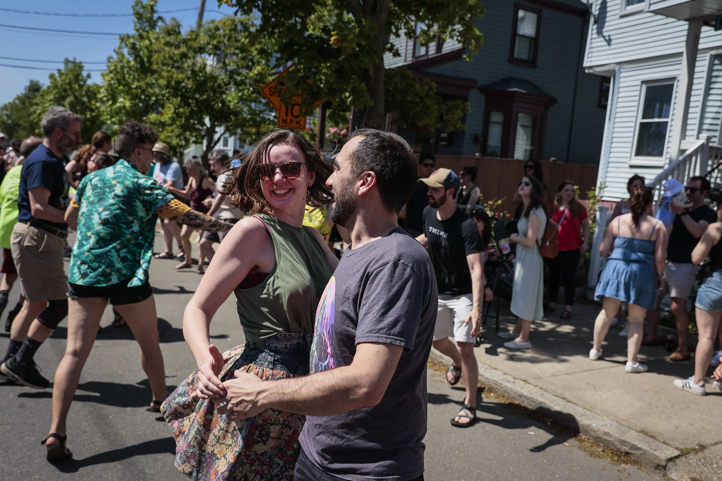 Dancing in the streets to performances