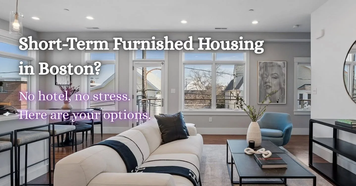 Short-term furnished housing in Boston doesn&rsquo;t have to mean a hotel 💼

From Airbnb to Furnished Quarters and Blueground, here are the best options whether you need a few nights or a few months.
 
👉Save this post
👉Share with someone relocatin