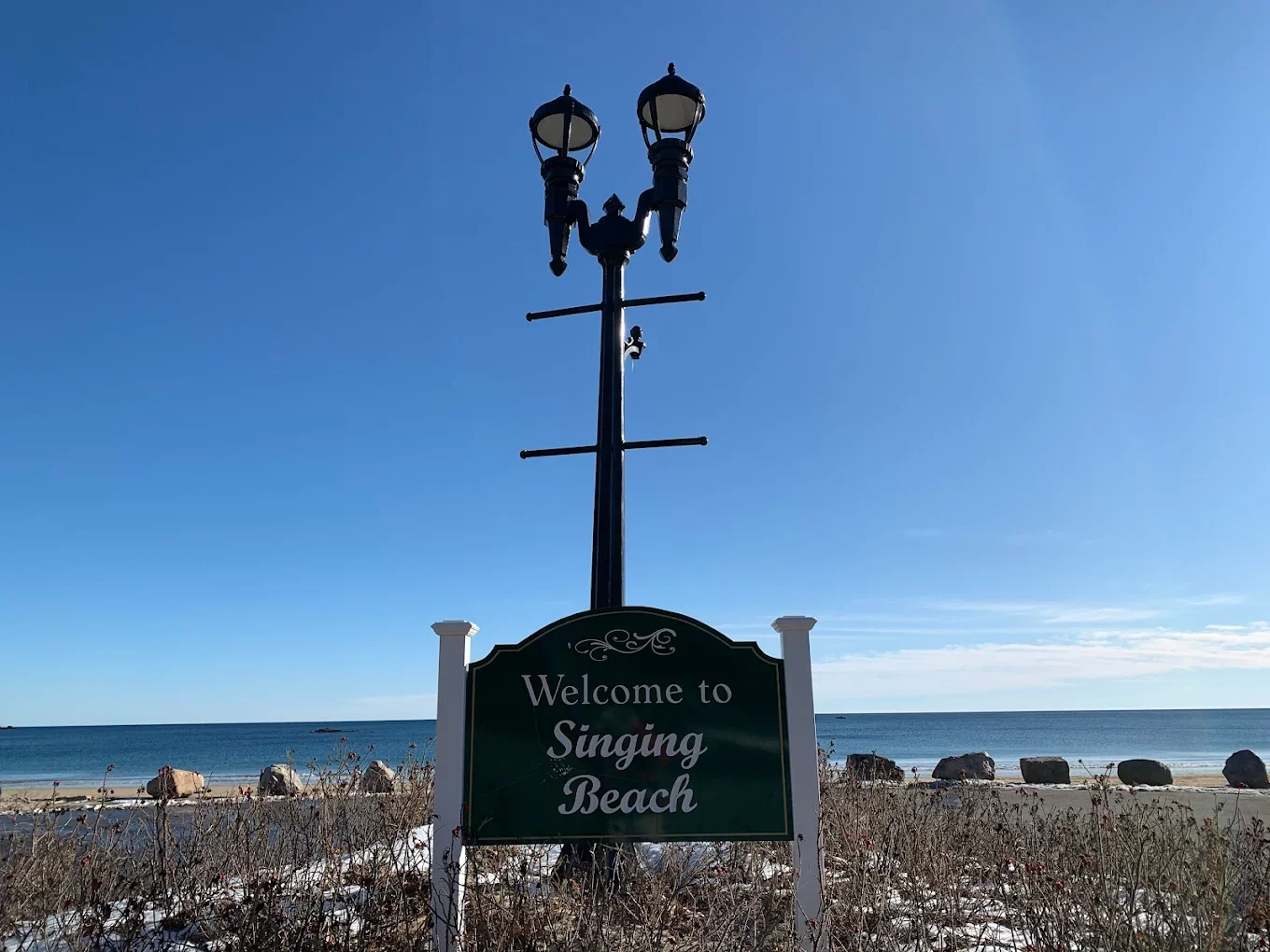 Beach sign