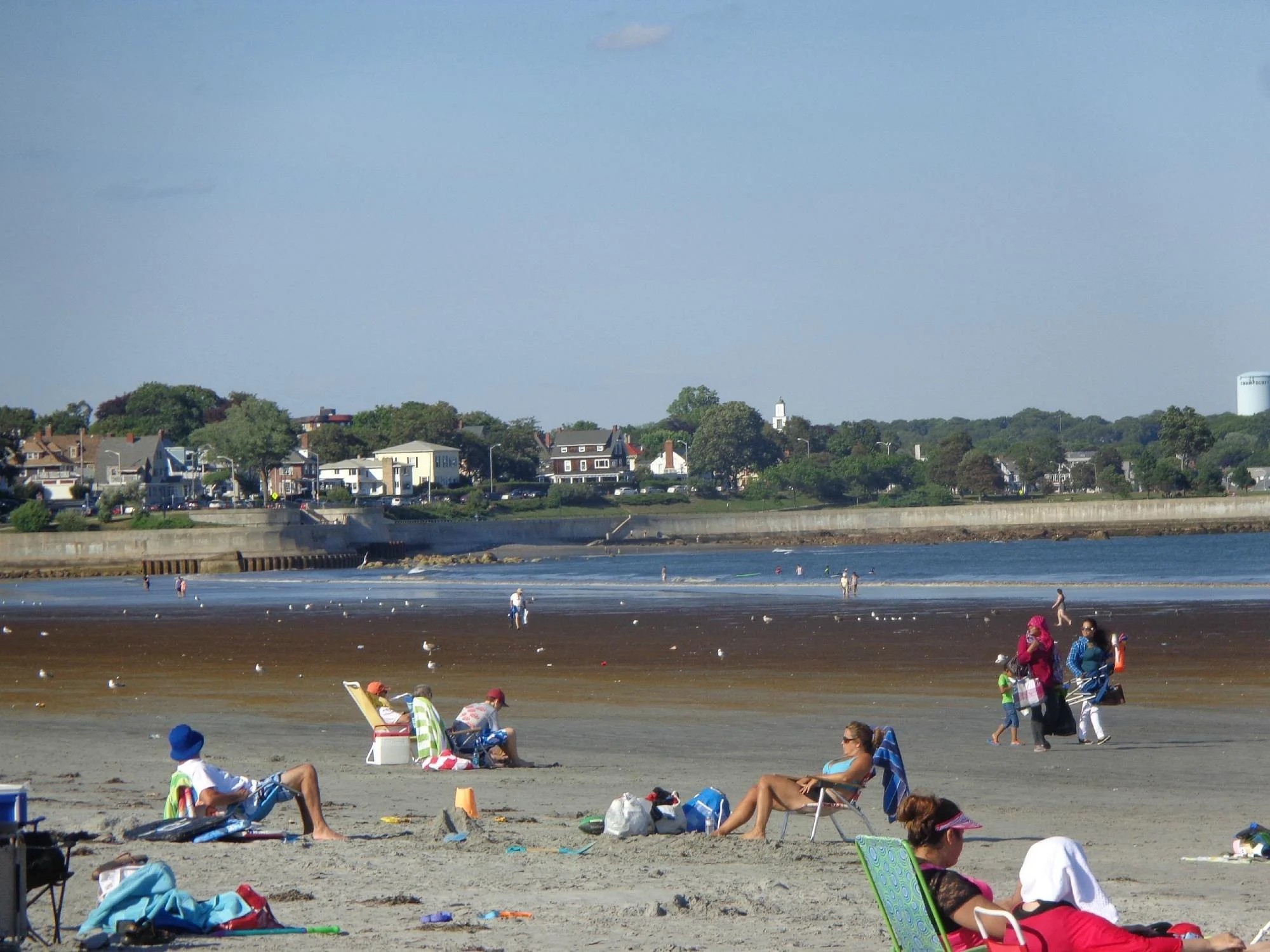 Sunbathers at Nahant Beach