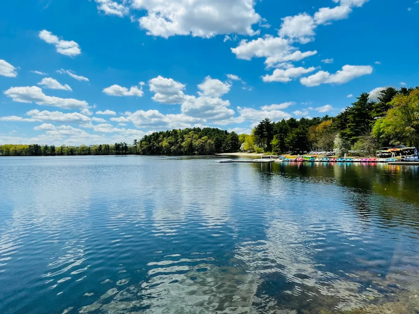 Clear skies and water