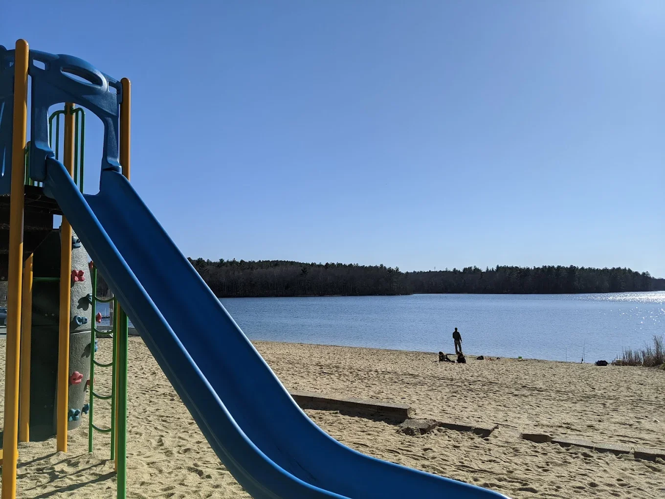 Playground and beach views