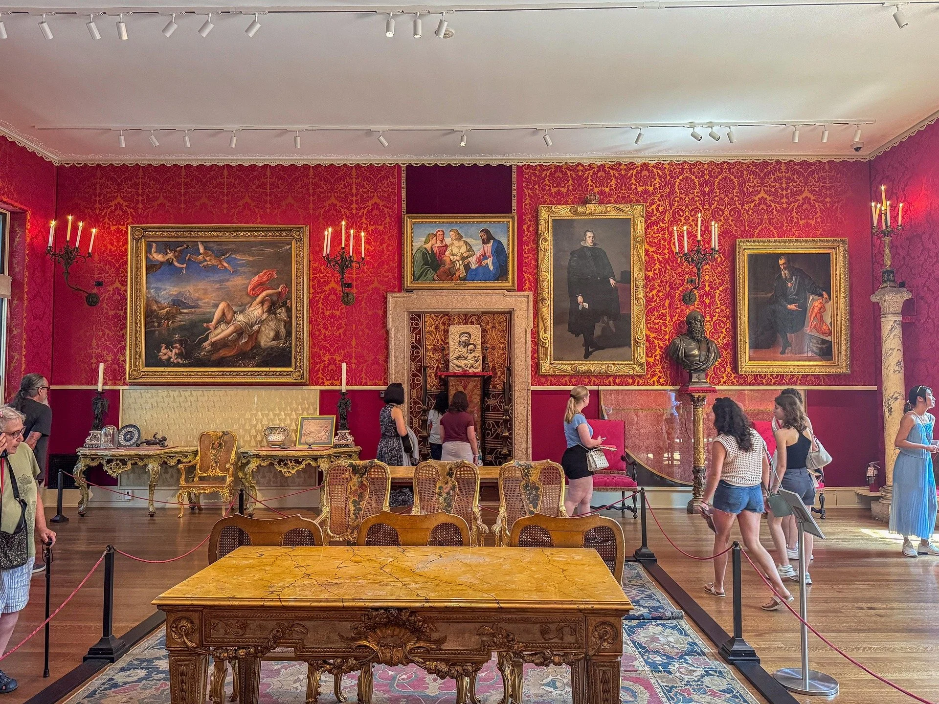 Titian Room inside the Isabella Stewart Gardner Museum in Boston, Massachusetts