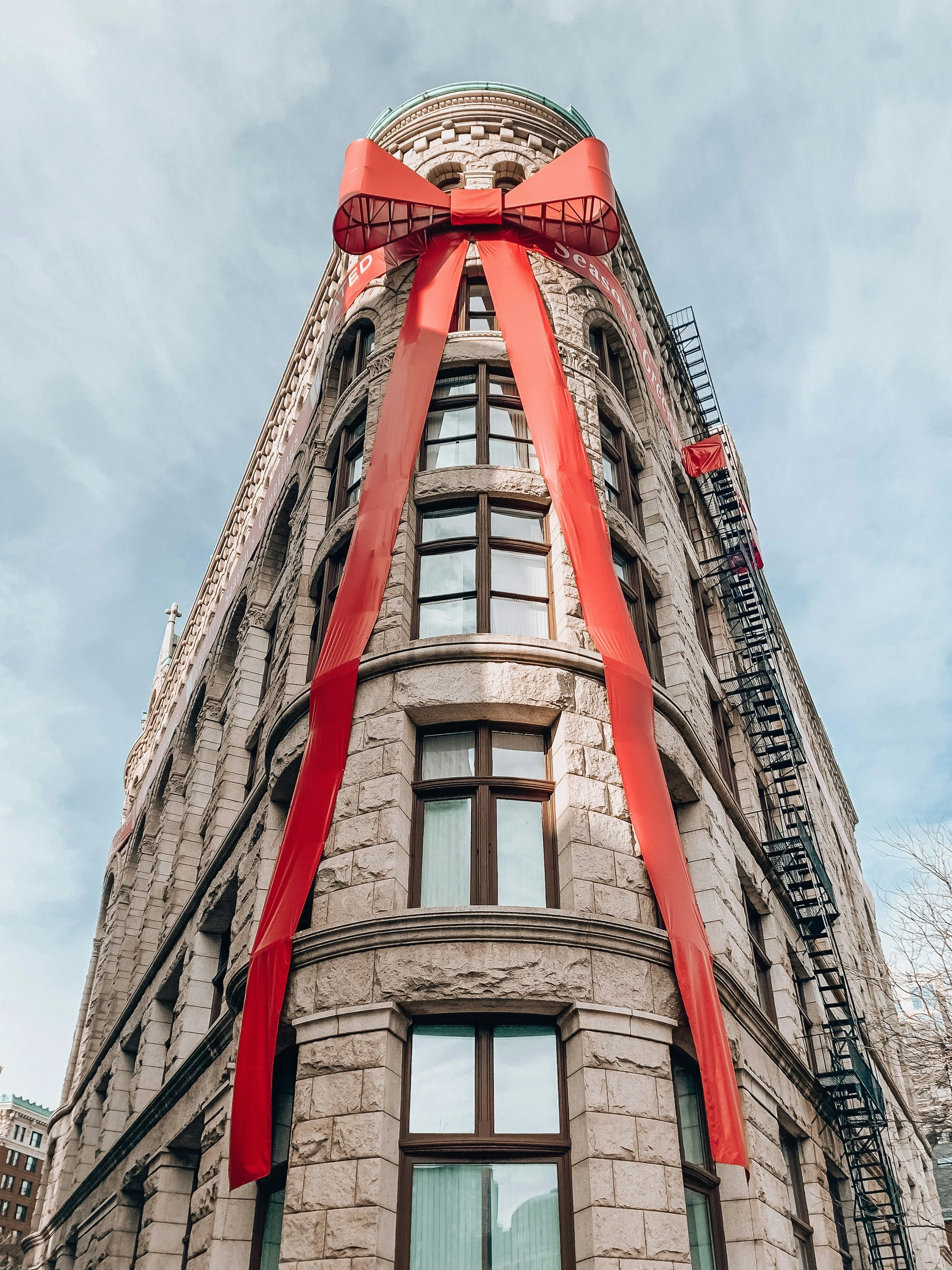 Big Bow on a Building