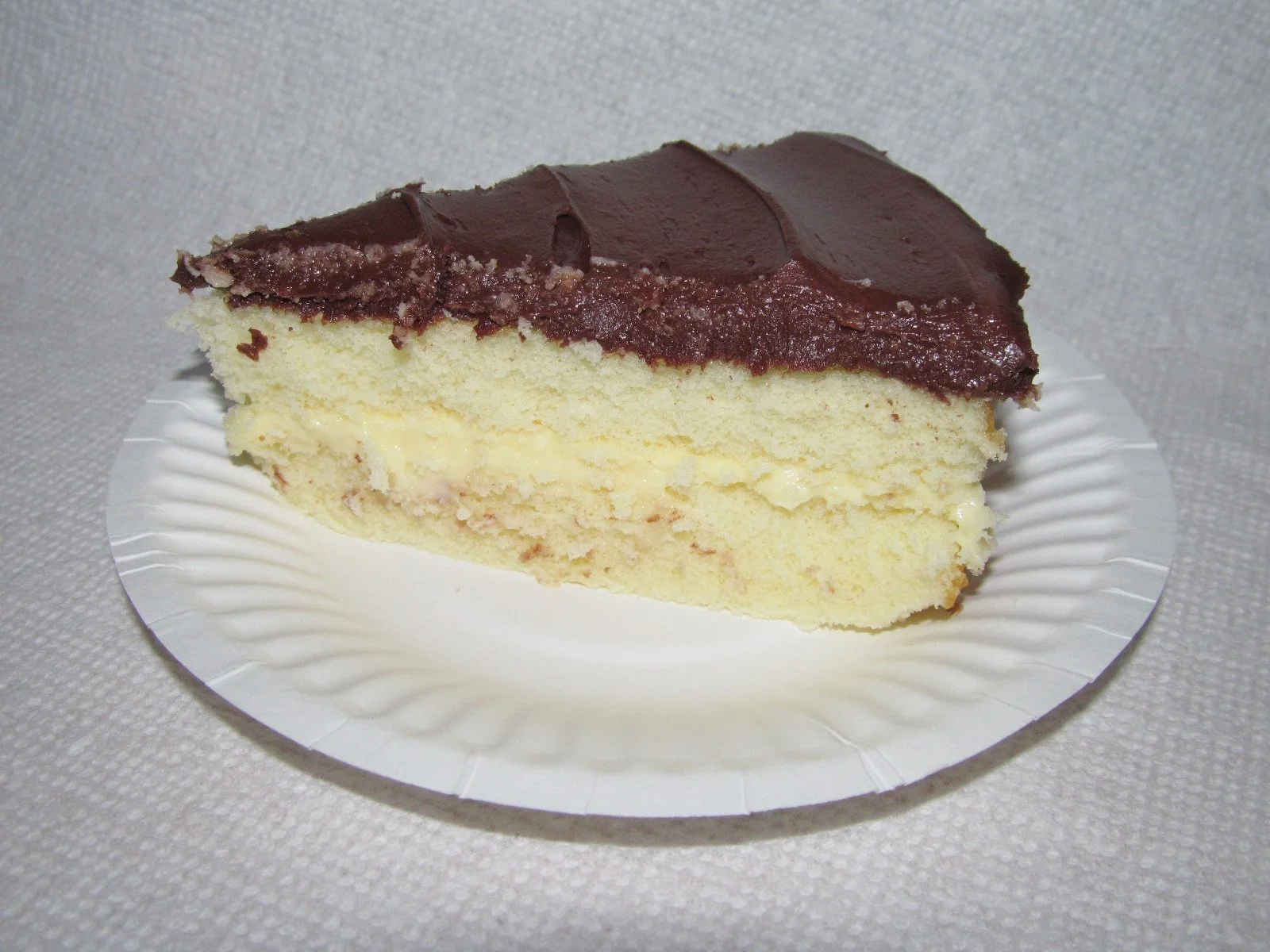 Boston cream pie slice