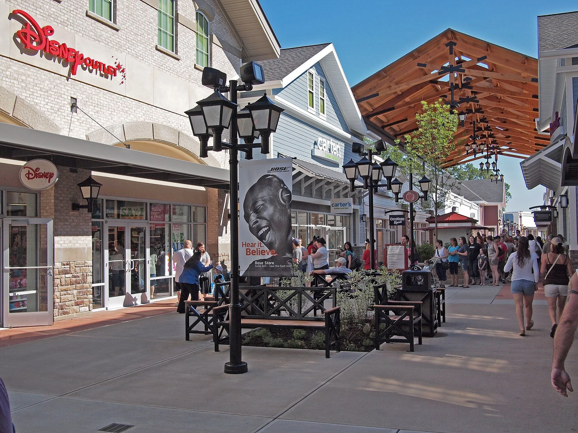 Merrimack Premium Outlets located in Merrimack, New Hampshire.