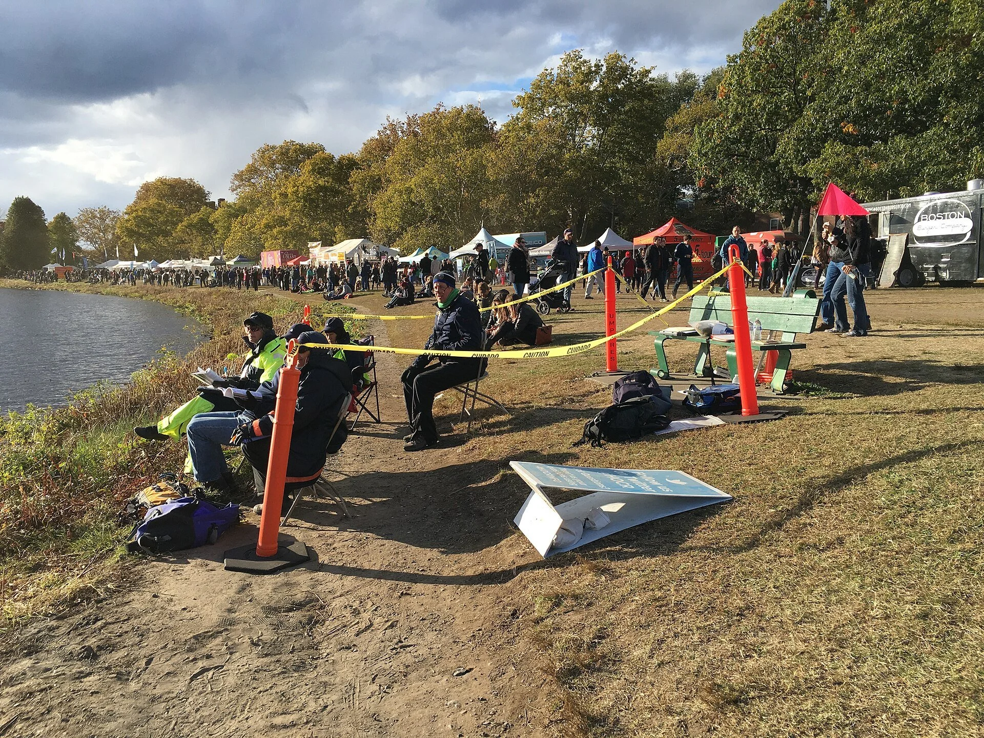  A Referee Station near JFK Street during the Head of the Charles Regatta