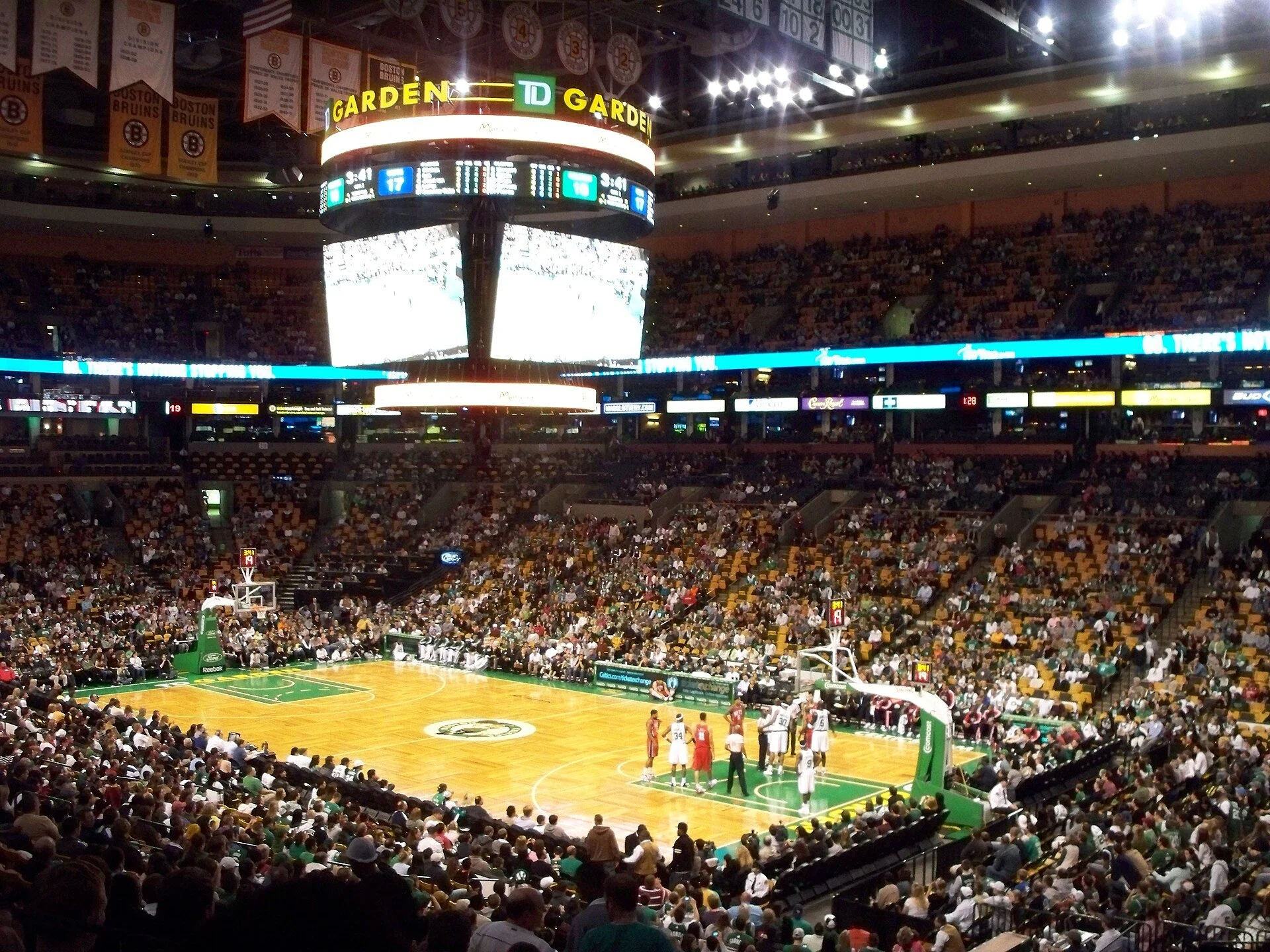Basketball Game at TD Garden in Boston