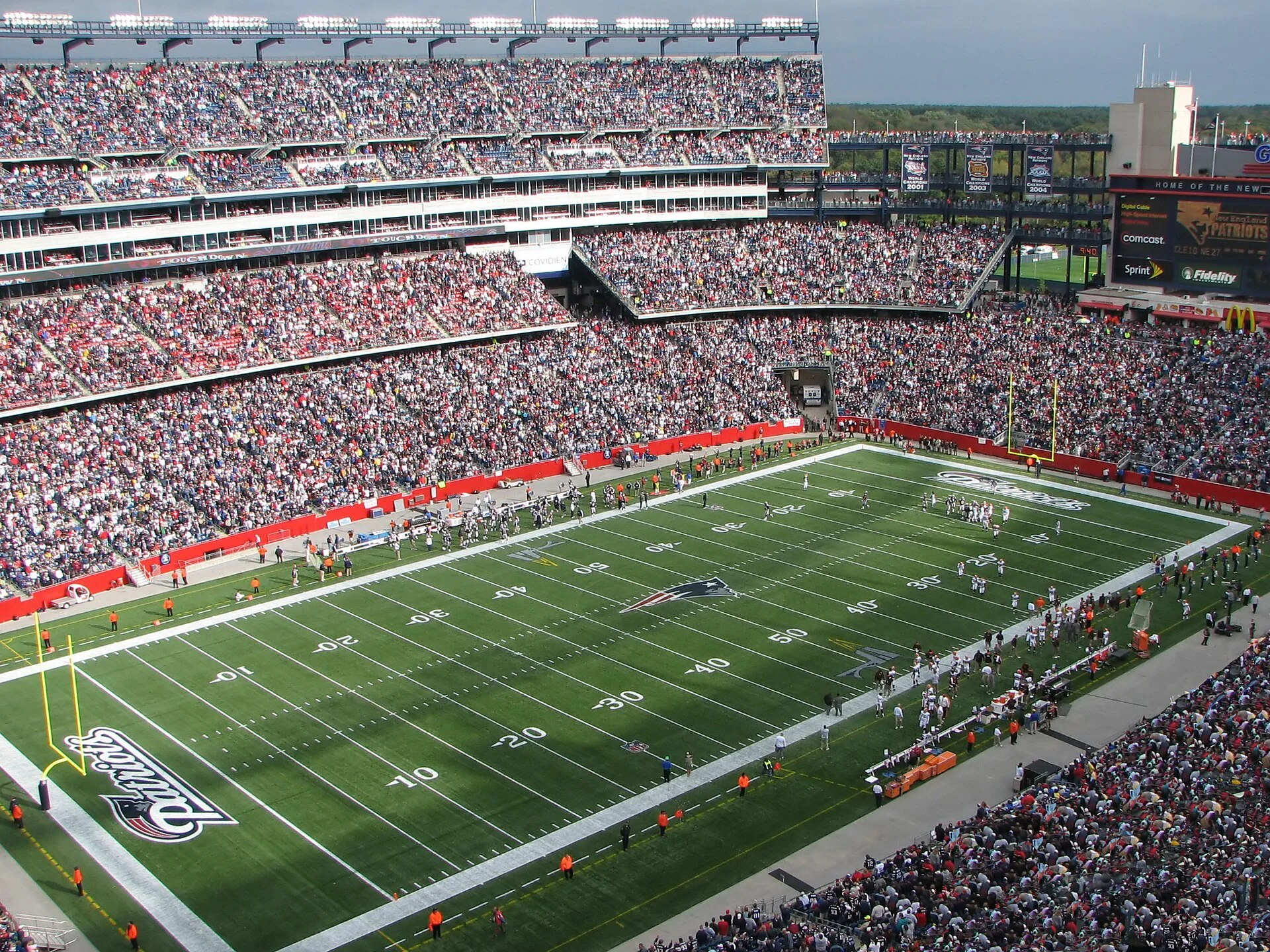 Gillette Stadium, Home of the New England Patriots, in Foxborough, Massachusetts