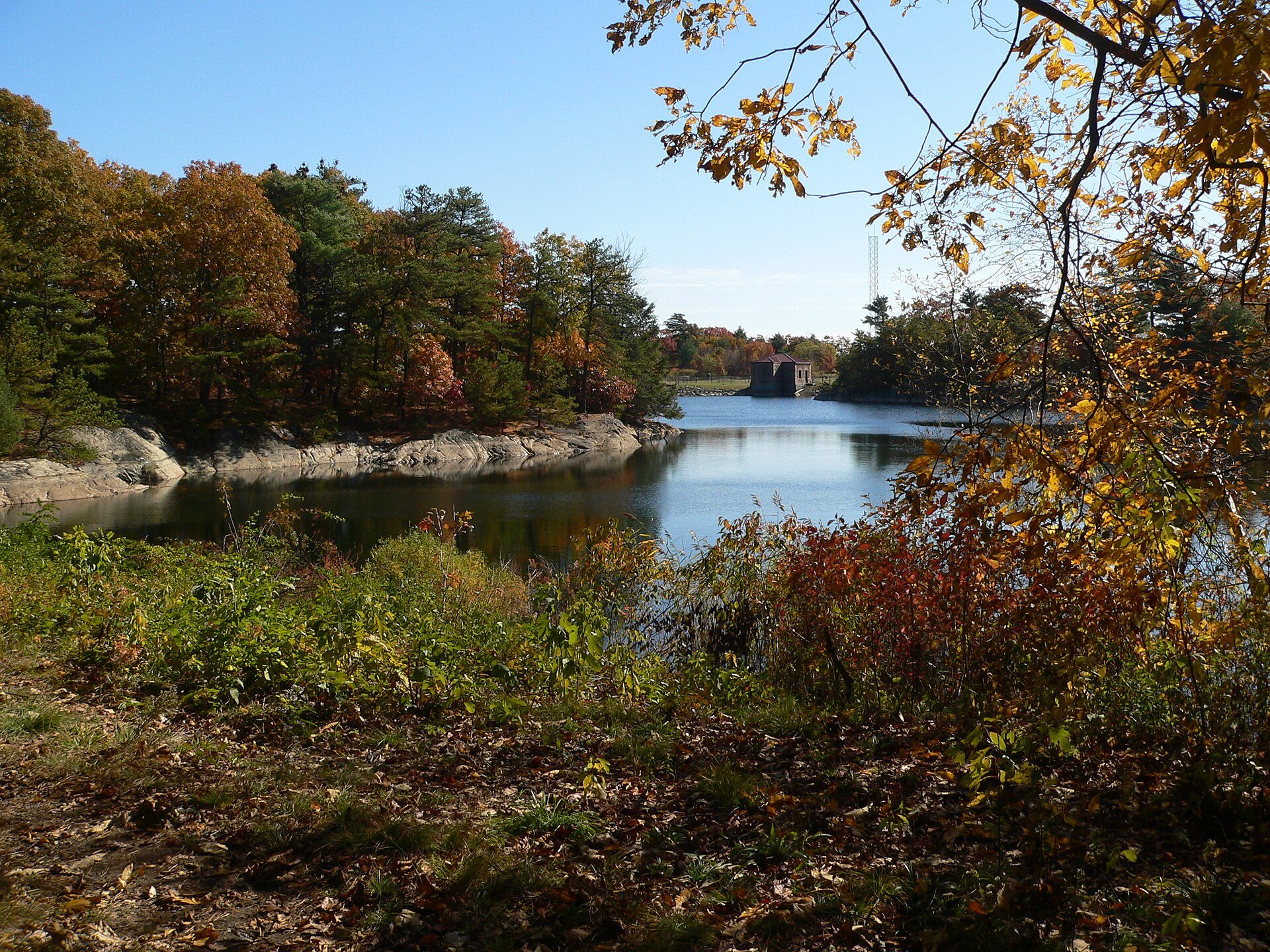 Reservoir in Middlesex Fells Reservation, Massachusetts
