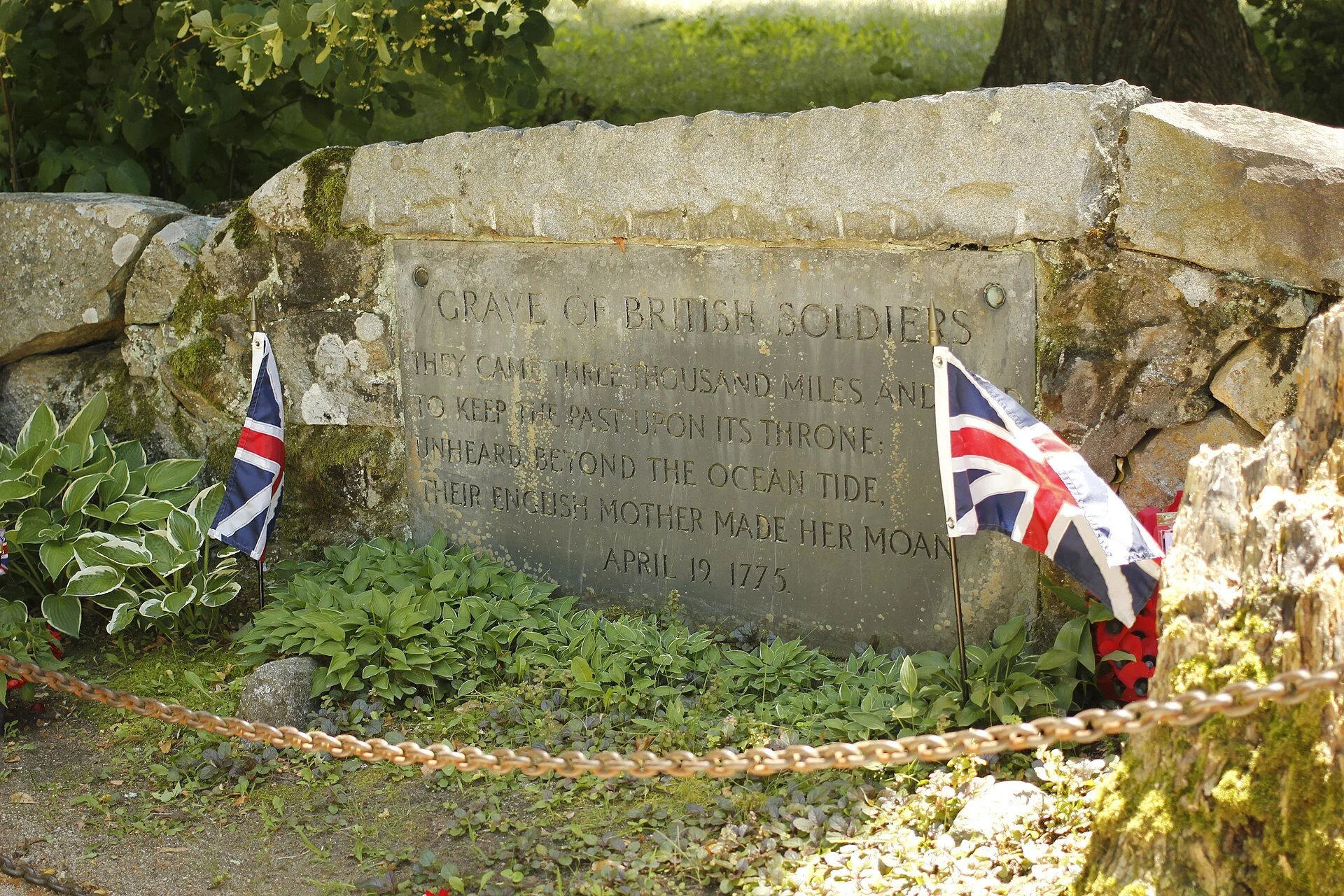 Grave of British Soldiers Who Died at the Battle of Concord, Old North Bridge