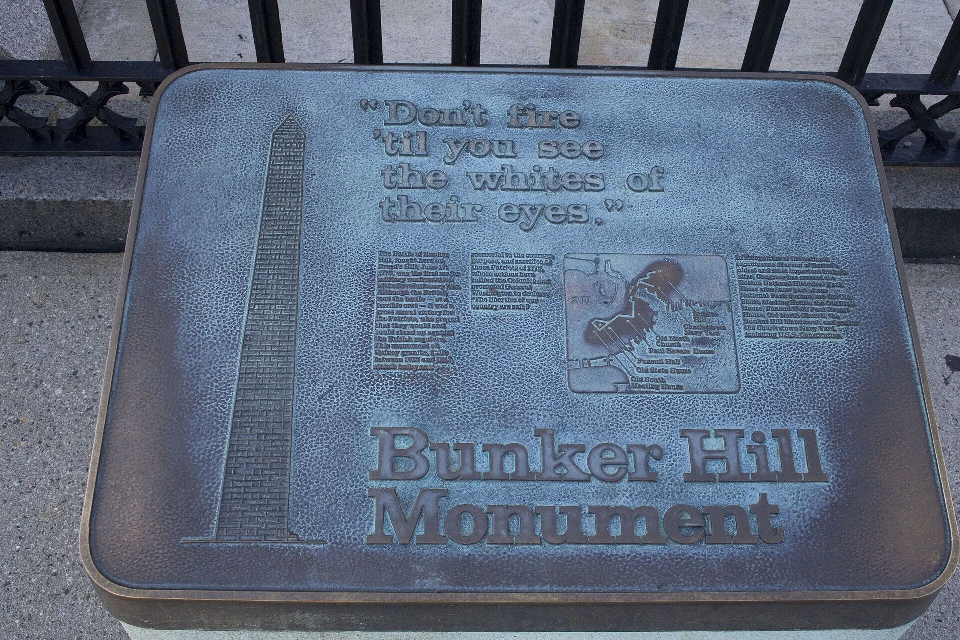 Bunker Hill Monument in Boston, Massachusetts