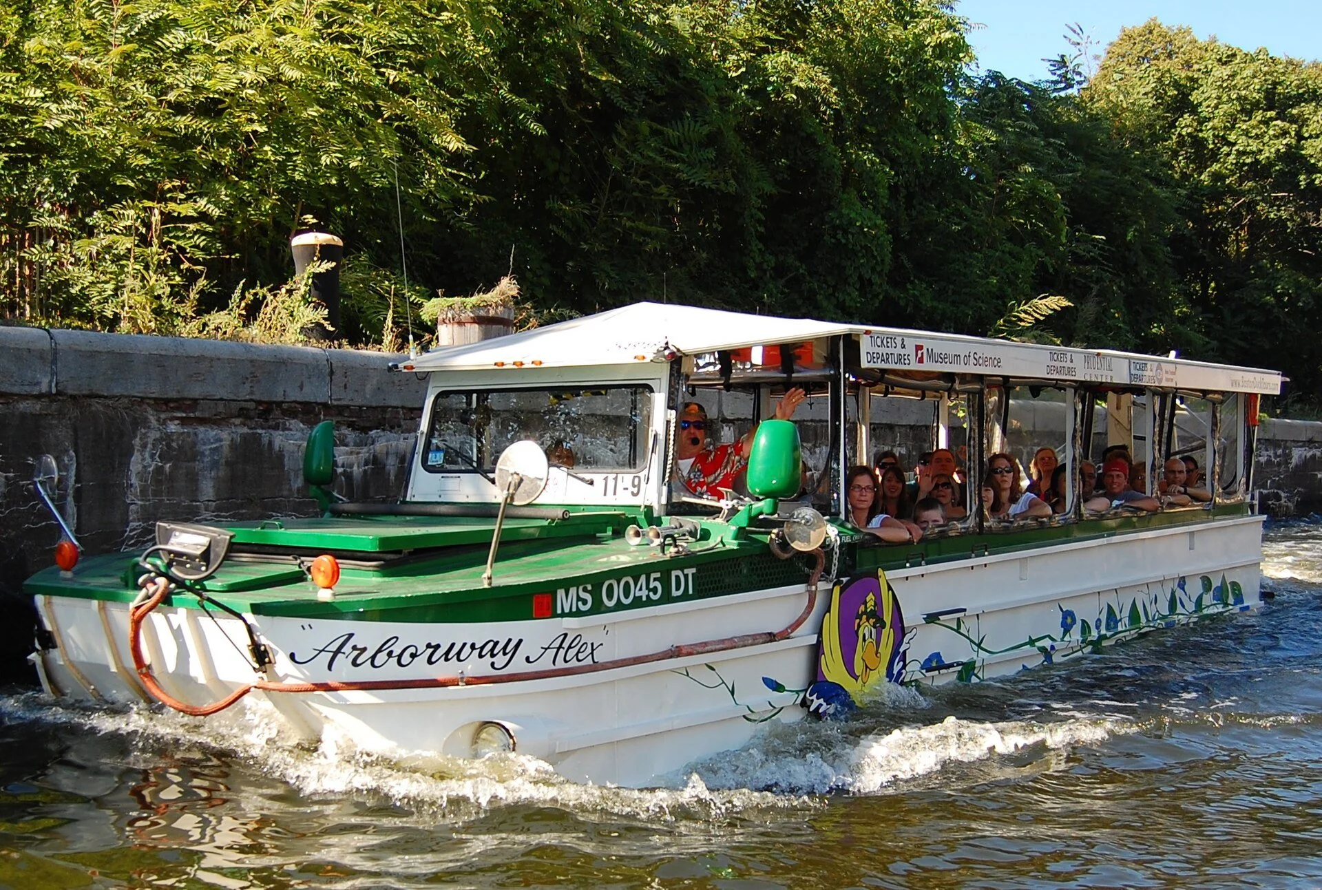 Duck Tour DUKW on the Charles River