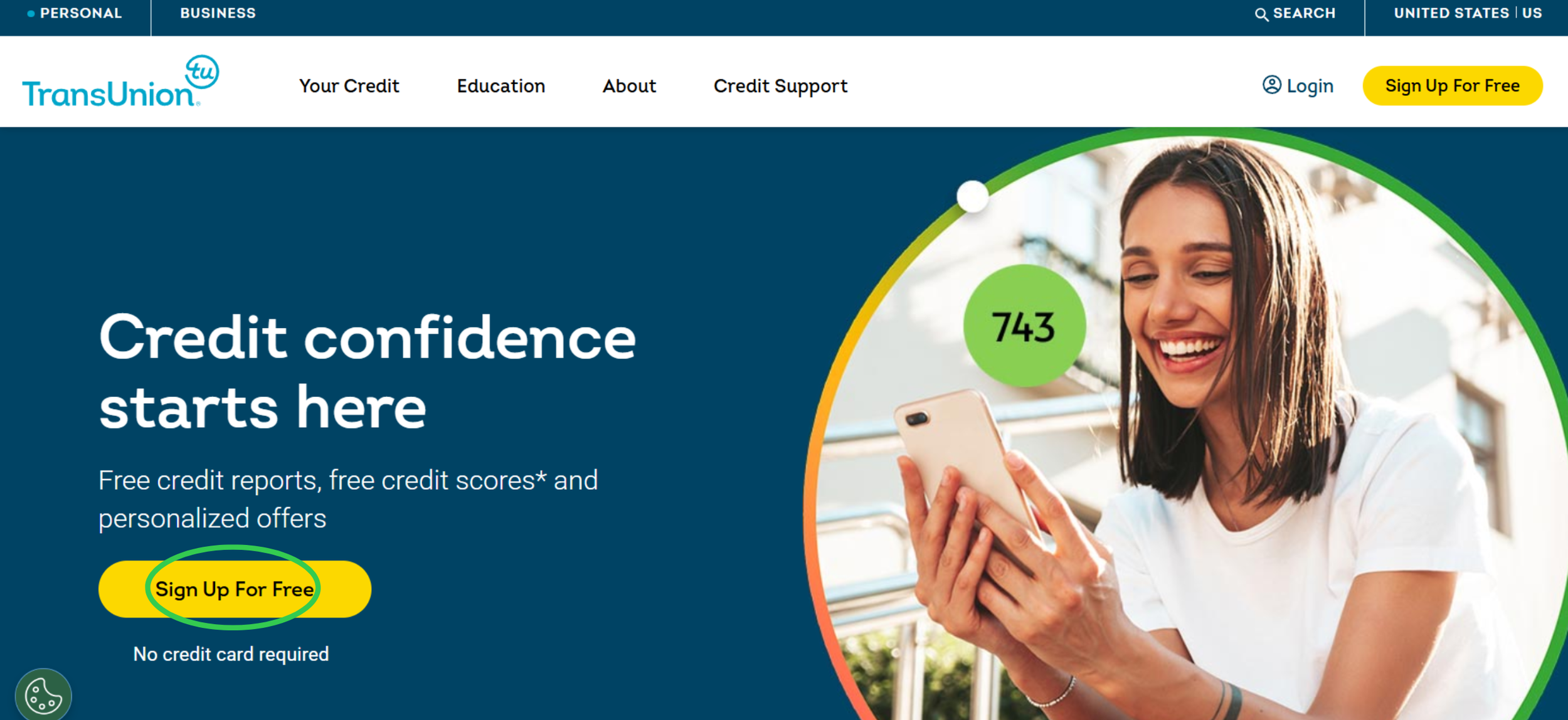 TransUnion Homepage