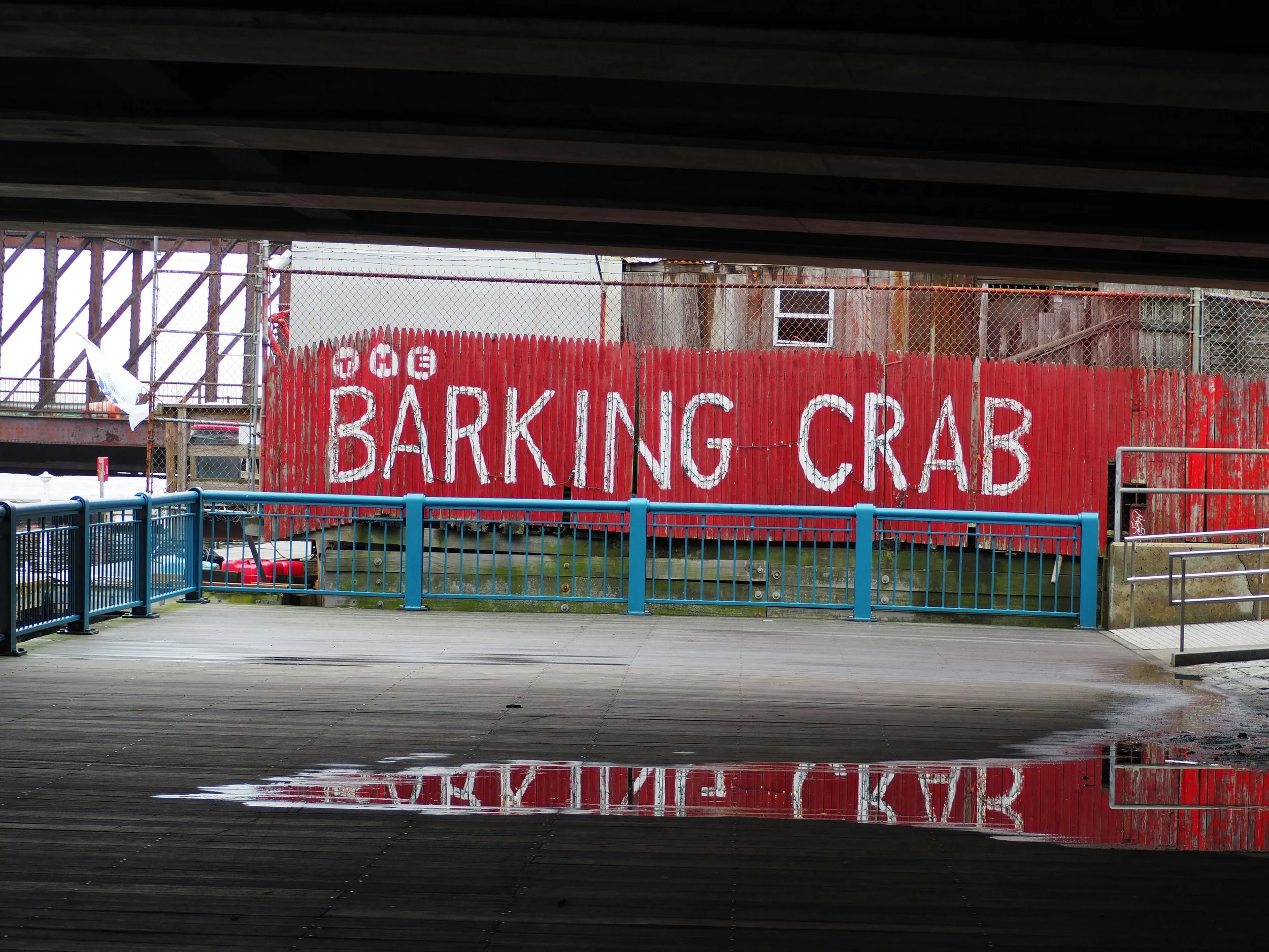 Outside the Barking Crab