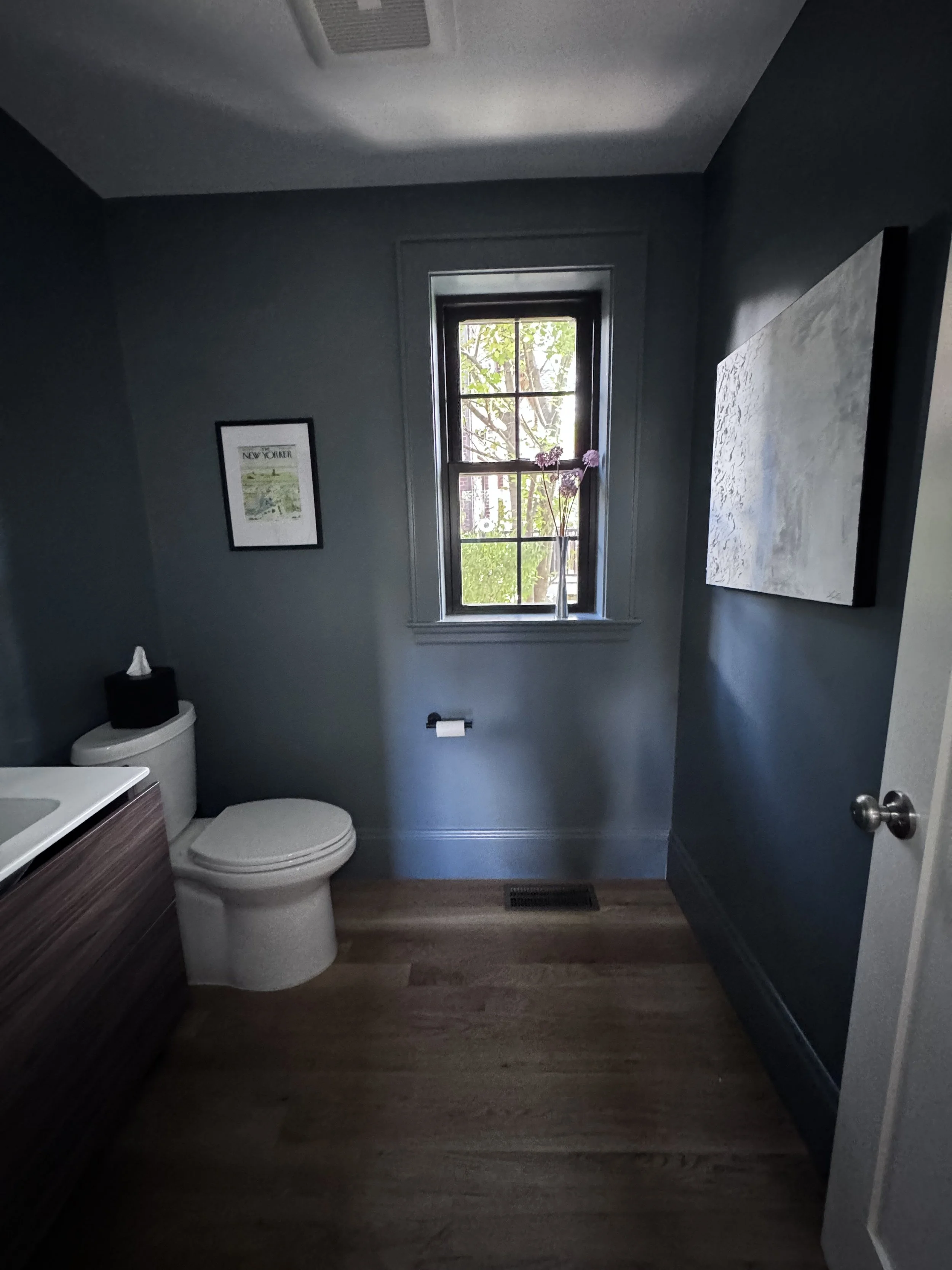 Powder Room in new addition.