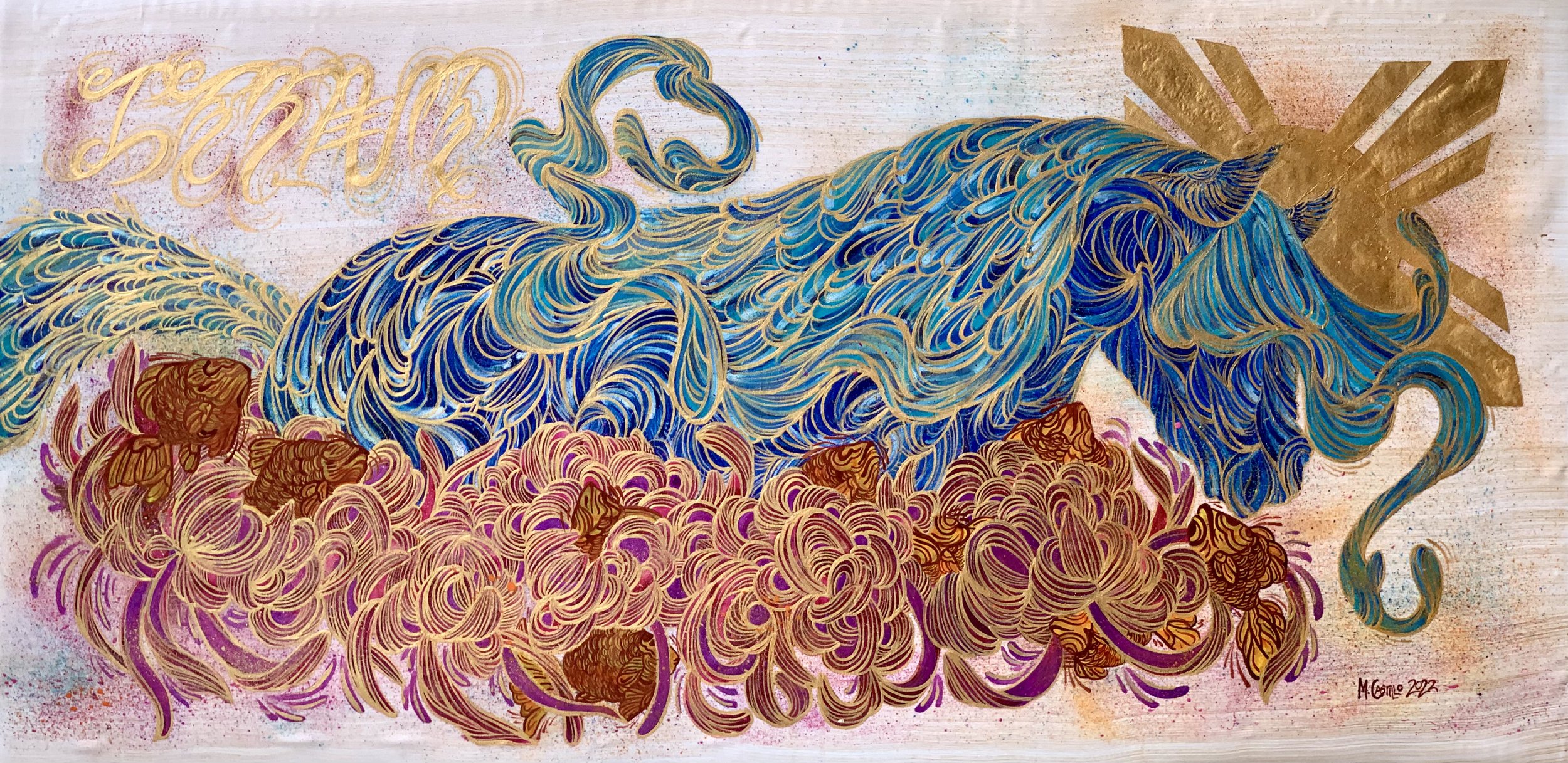 Kalaguan
40 cm x 80 cm
2022
Acrylic on Jusi Piña textile