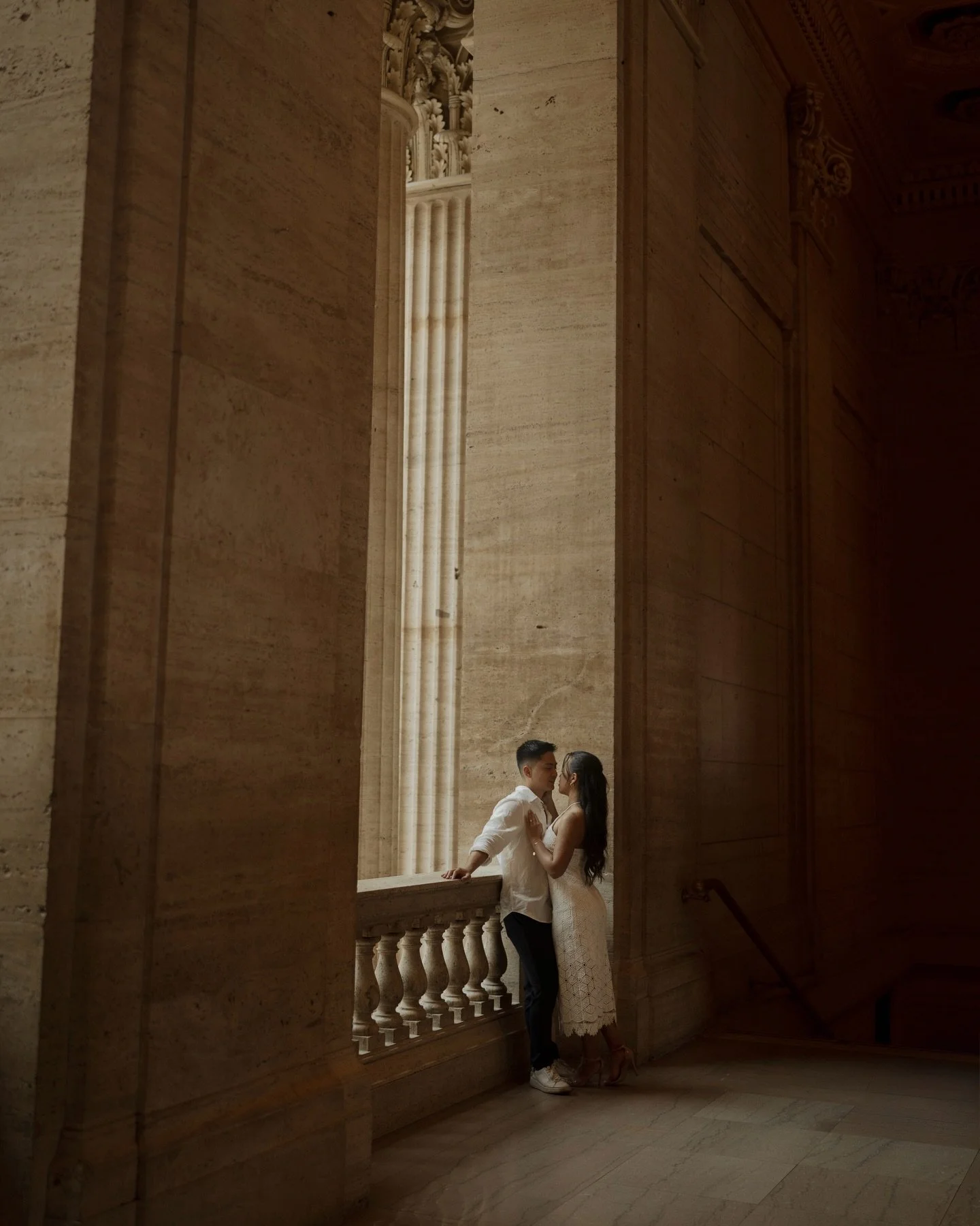 A few unposted photos from an engagement session at one of my favorite places to shoot! I give you: Lanz &amp; Isabella at Union Station ✨