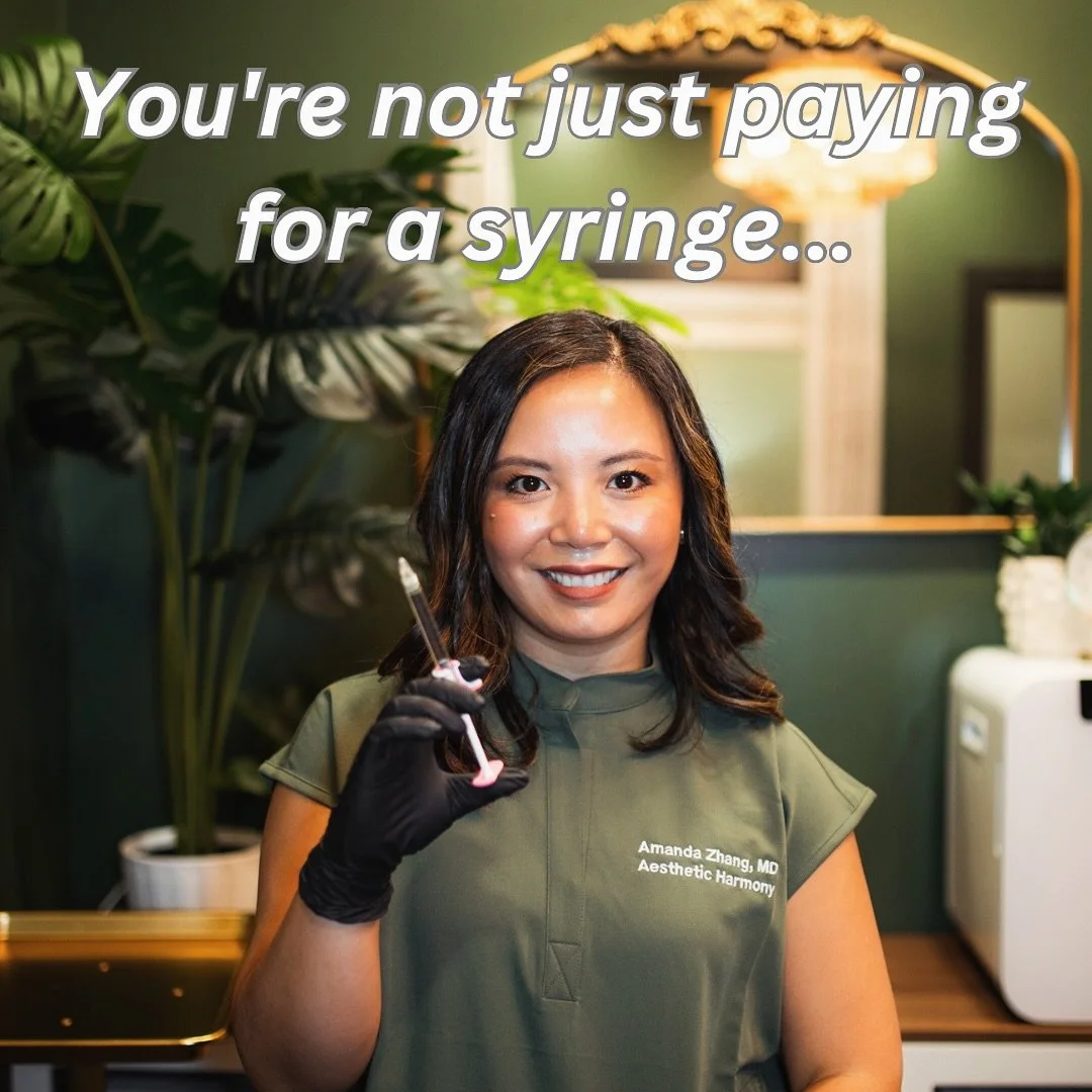 You're paying for... 

✨ Technical skill
✨ Aesthetic eye 
✨ Medical experience
✨ High quality products 
✨ Personalized treatments 

And an injector who actually cares about your results! It's not just about the price, it's about the experience and th