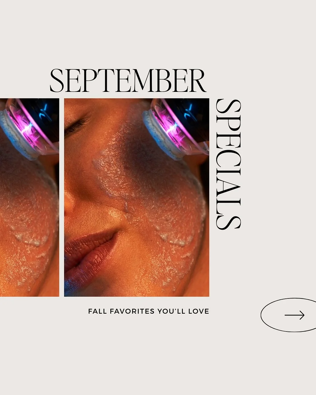 September specials are here! 

It&rsquo;s officially end of summer, back to school and LASER season! So, of course we added some laser specials to get you that Fall skin refresh 🍂 

And as an introductory offer on our new GLO2Facial, we are giving $