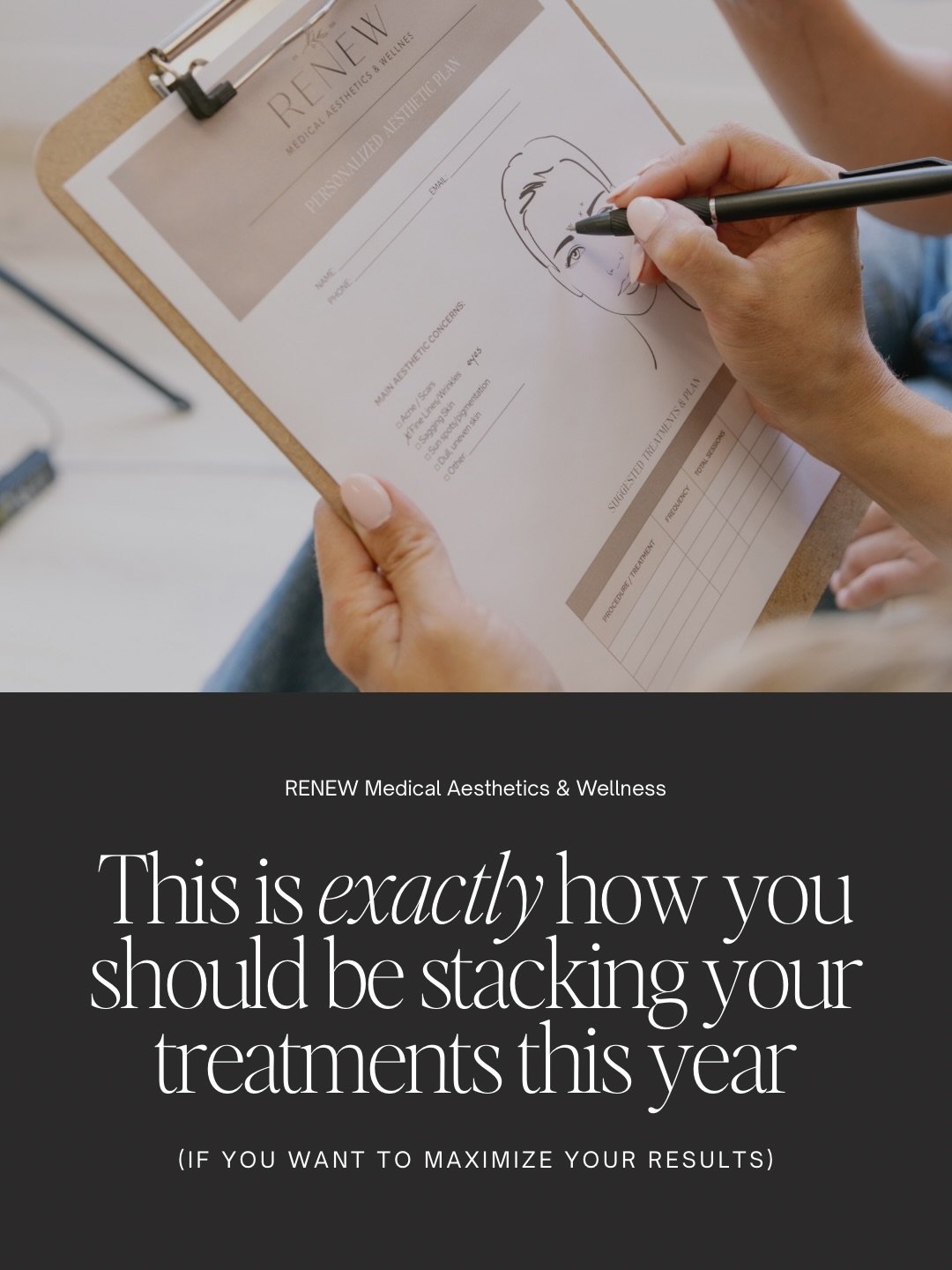 Creating a yearly aesthetic plan isn&rsquo;t about doing everything at once, it&rsquo;s about timing treatments so they actually work together. 

Tox first. 
Filler or Sculptra with intention. 
Lasers and microneedling for skin health. 
Facials for m