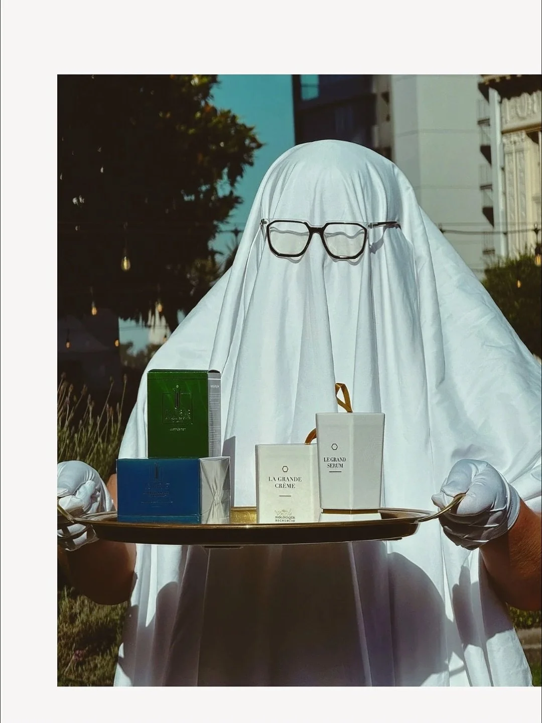 The Ghost of Good Skin 👻 
Somewhere between the pumpkins and the penthouse, the ghost of good skin was found reading the Chateau de la Beaut&eacute; menu&hellip; Rumor has it, If you listen closely, you can still hear him whisper&hellip; &ldquo;BR 1