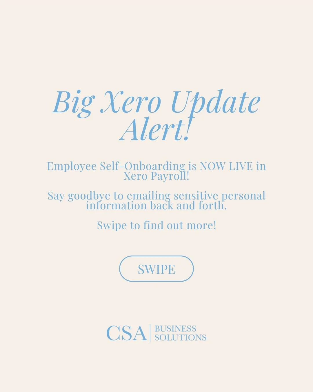 🎉 Exciting Xero update: Employee Self-Onboarding is officially LIVE!

If you've ever had to chase a new starter for their bank details, TFN, or super info via email, you know the pain. Not only is it time-consuming, but sending sensitive personal in