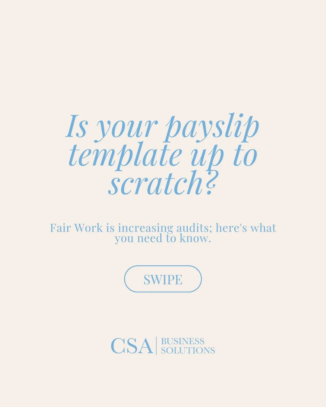 Did you know Fair Work is ramping up audits right now? 👀

Payslips might seem like a small thing, but getting them wrong &mdash; or not issuing them at all &mdash; can land employers in some serious hot water, including fines and even court action.
