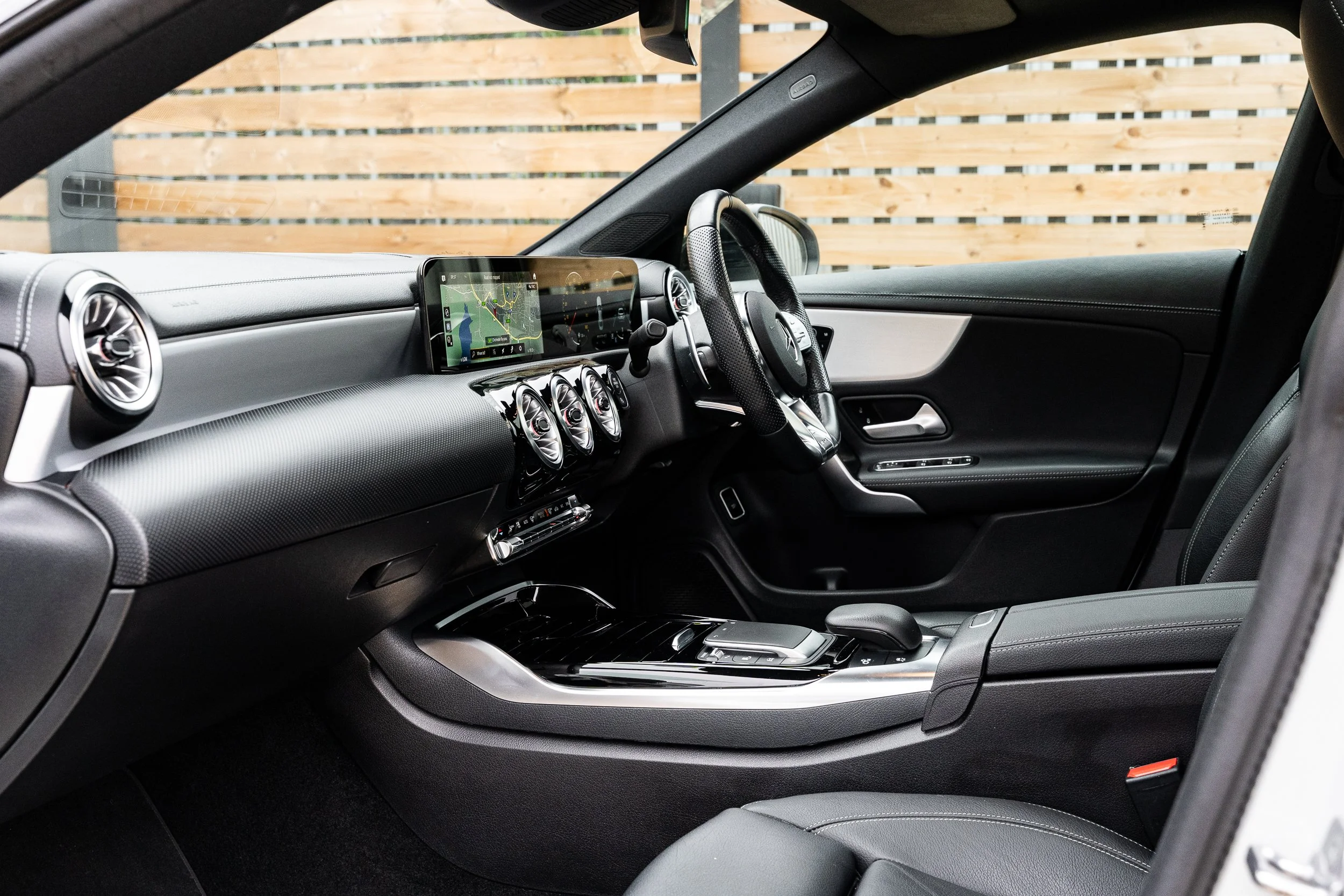 Mercedes-Benz cabin photographed in natural light