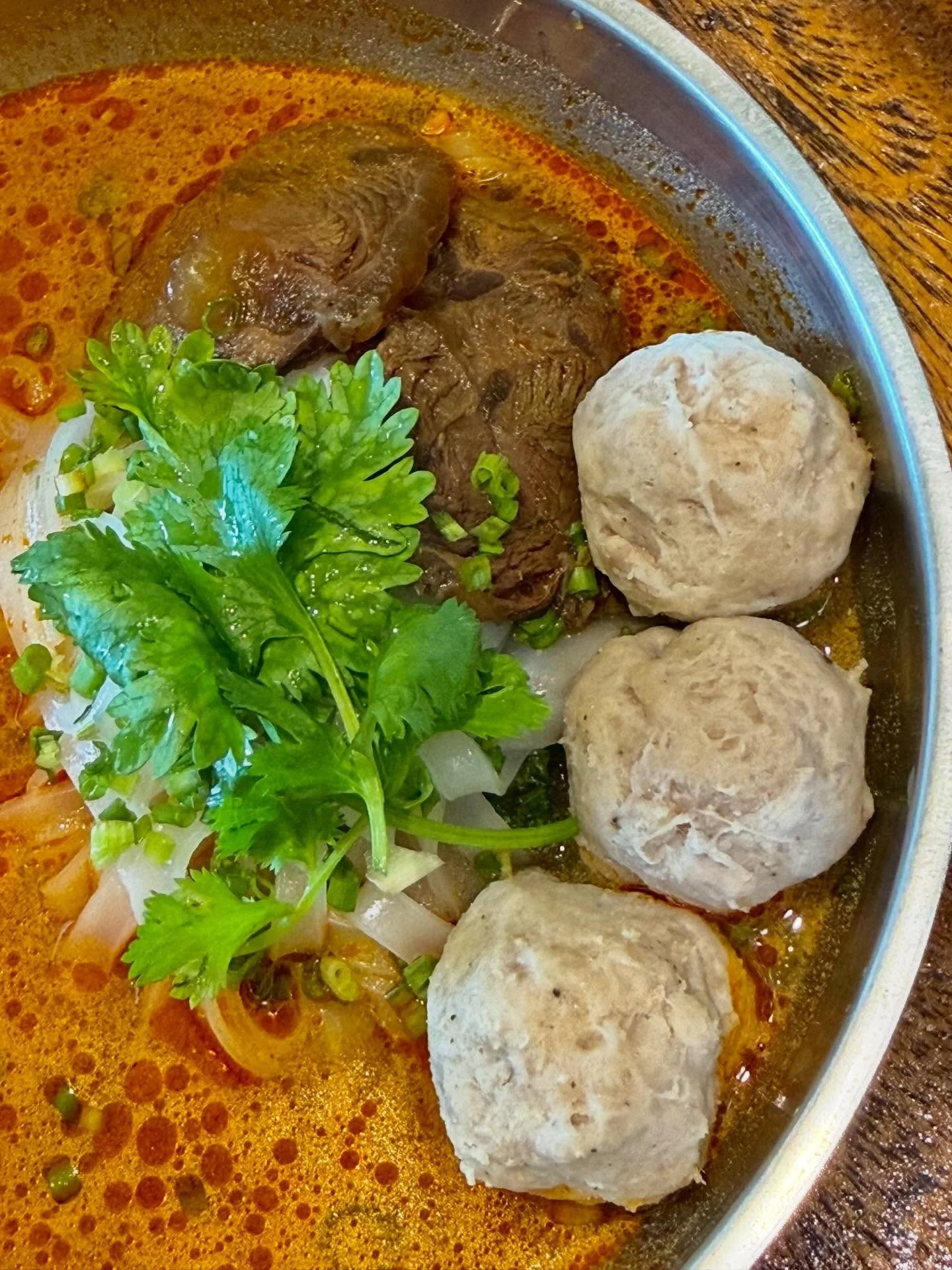 Beef + Pork Balls + Tom Yum = Power Brunch 💪🏾🔥
