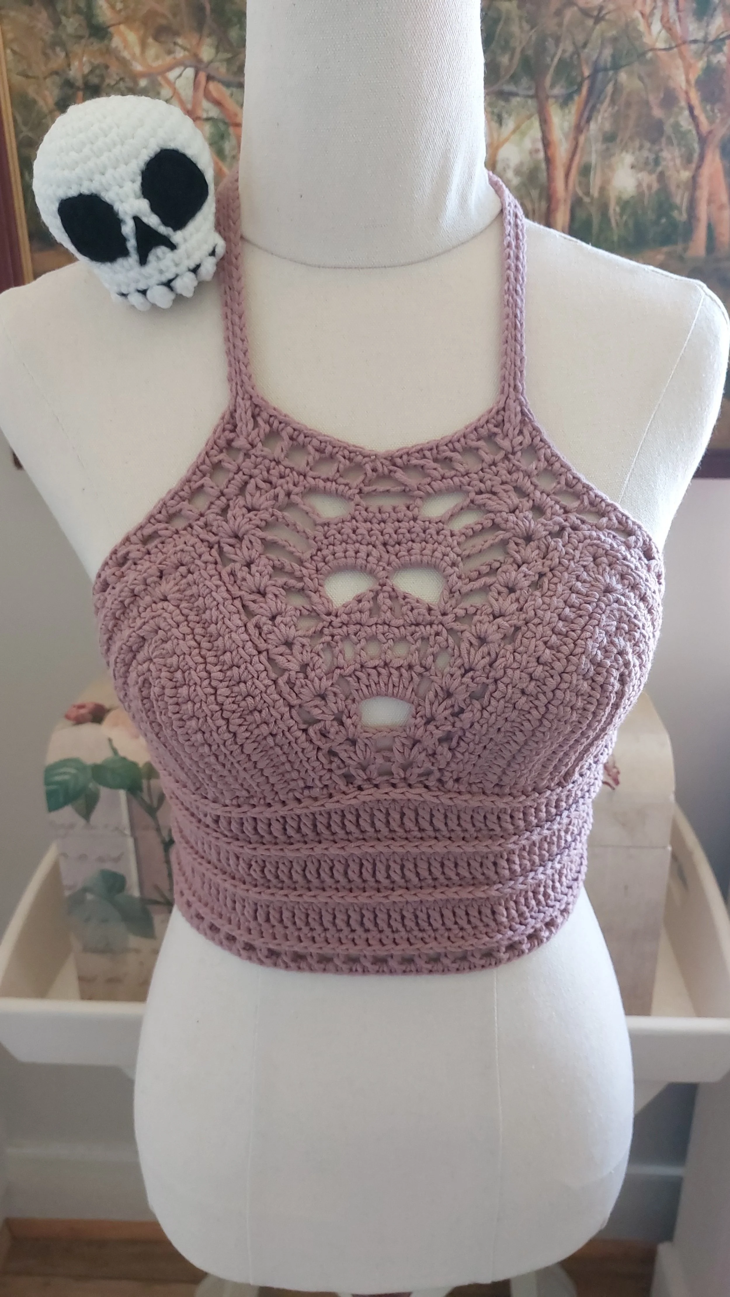 Skull Bralette Size 6-8 A - Primrose Hill