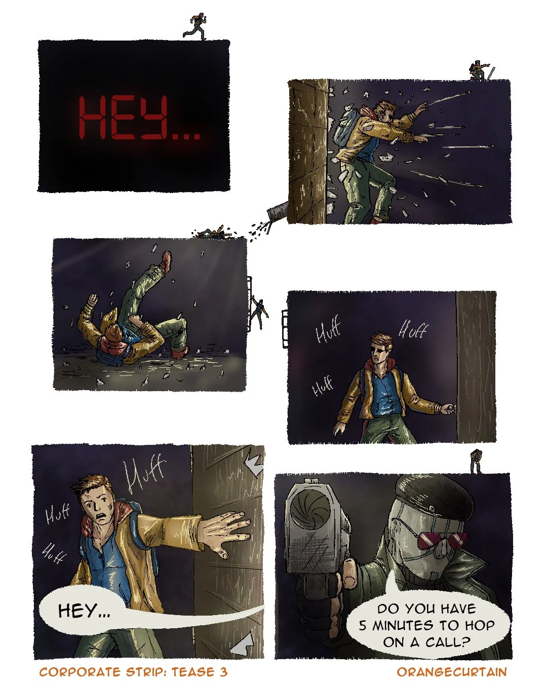 The Corporate Strip: Tease 3 - The Running man