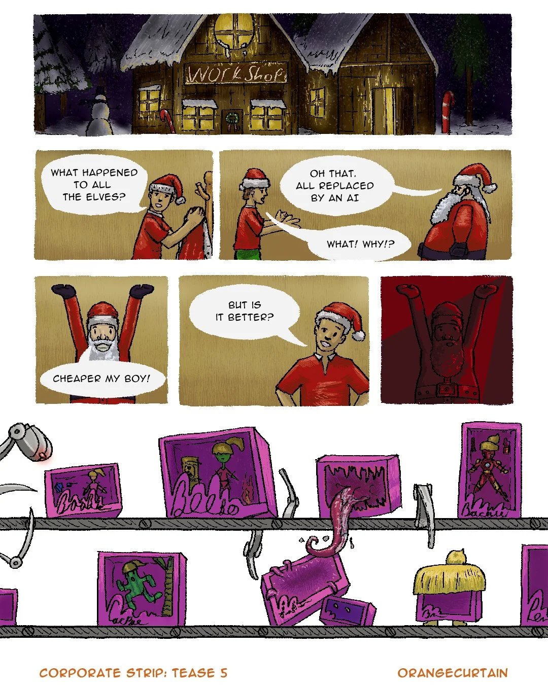 The Corporate Strip: Tease 5 - Christmas AI