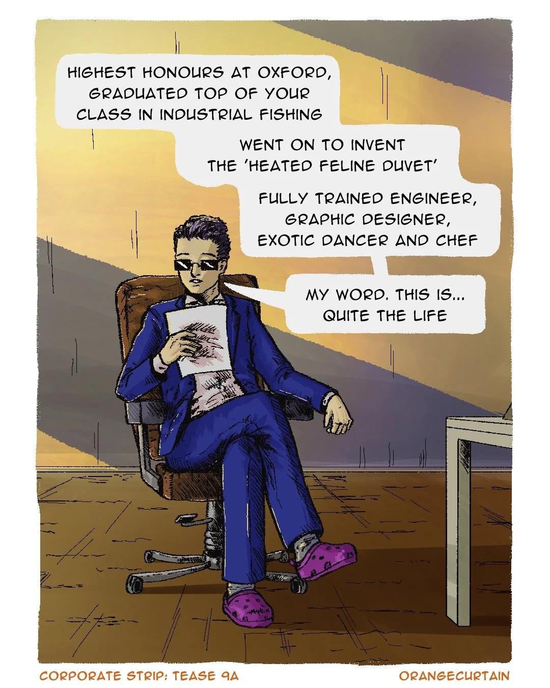 The Corporate Strip: Tease 9 - The Interview