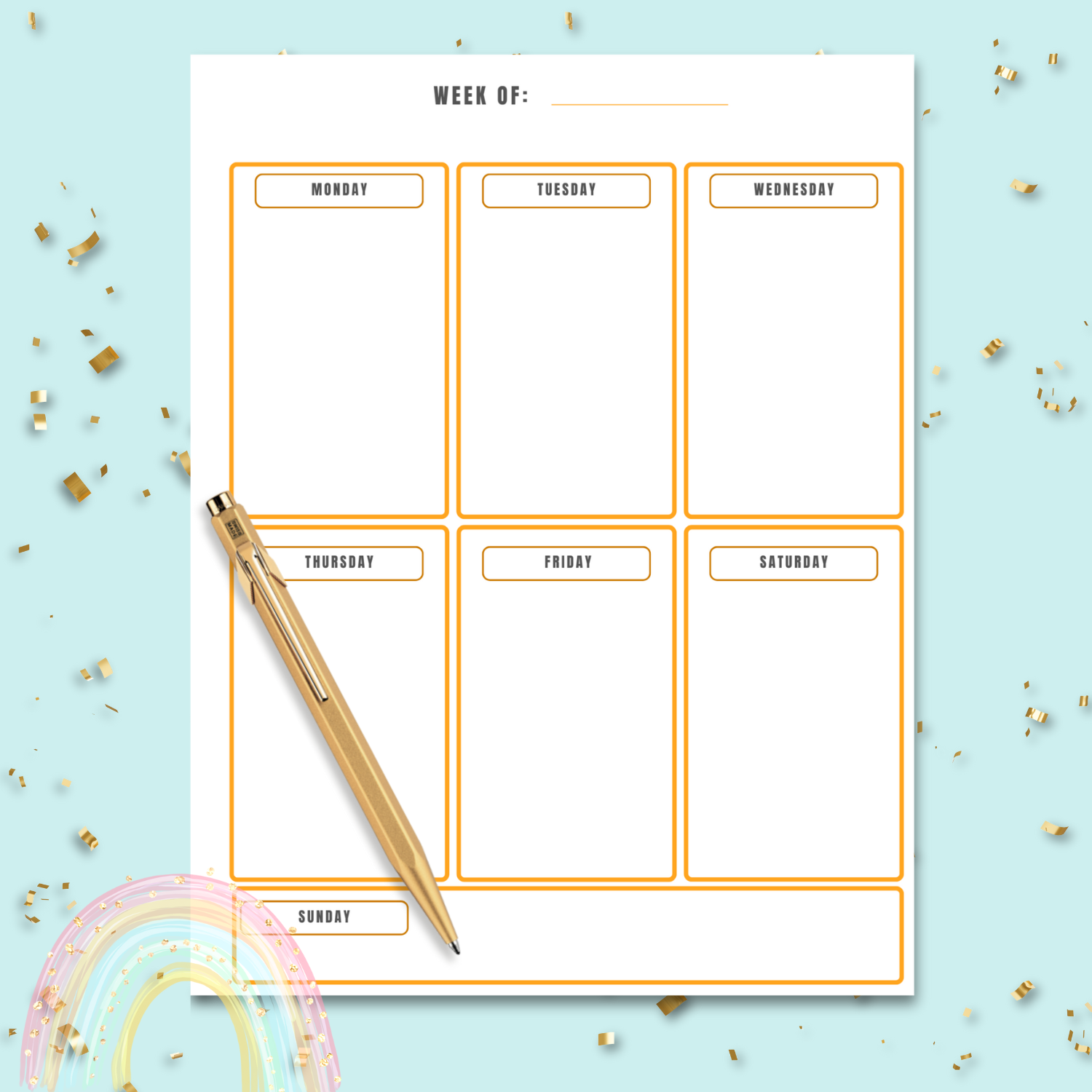 Weekly Planner Pads Vertical