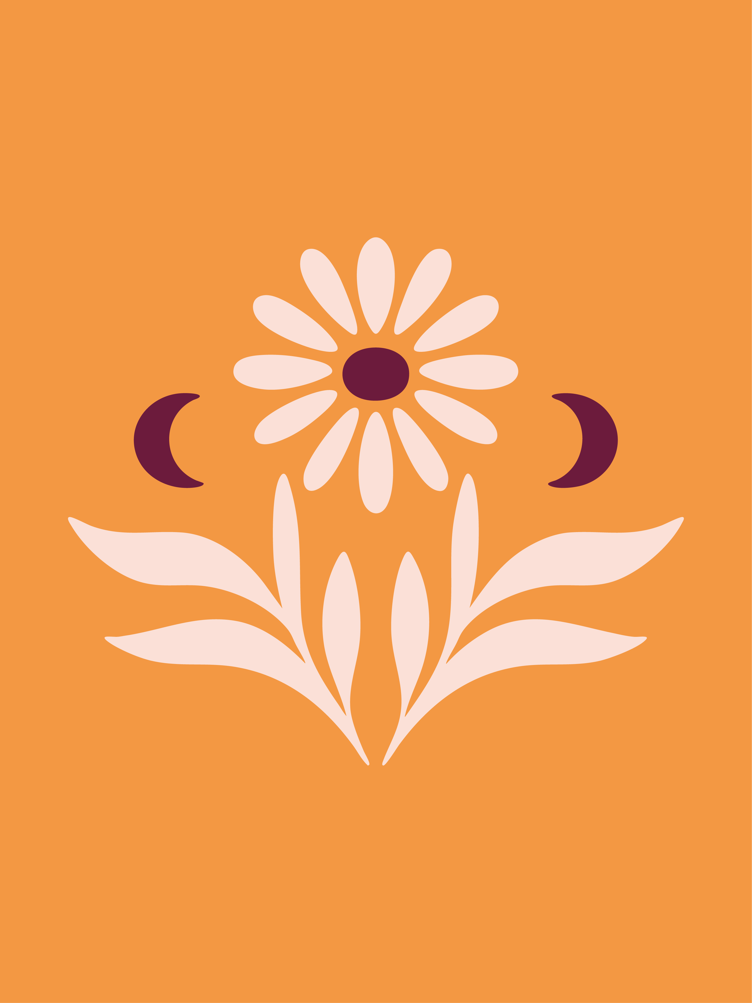 L'une des déclinaisons du logotype de l'image de marque d'Autour d'une Femme, doula dans le 95 et en Île de France.