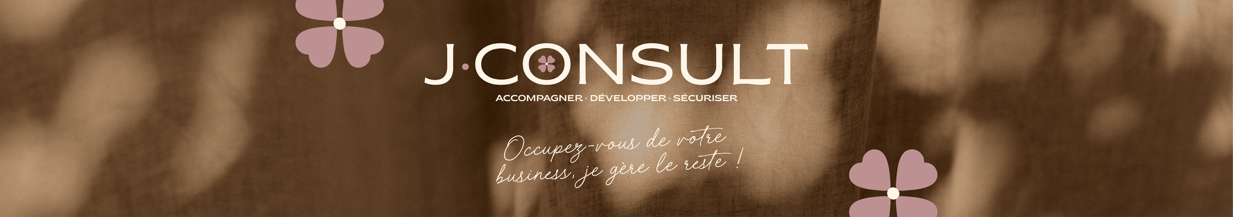 Logotype de J'Consult sur fond coloré
